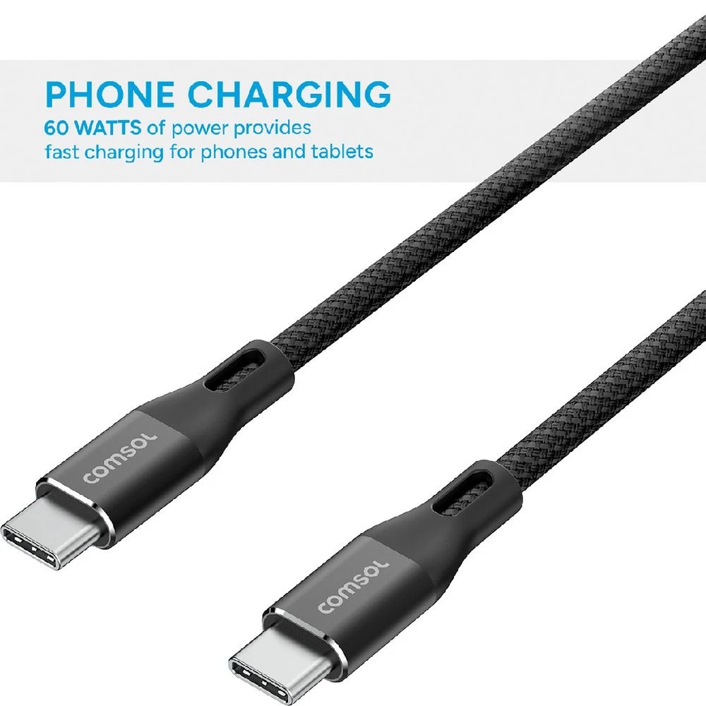 4 Comsol USB-C Cable 2m Black, 4 of 4