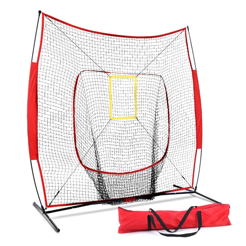 1 Everfit 7ft Baseball Net Pitching Kit with Stand Softball Training Aid Sports - Multi, 1 of 7