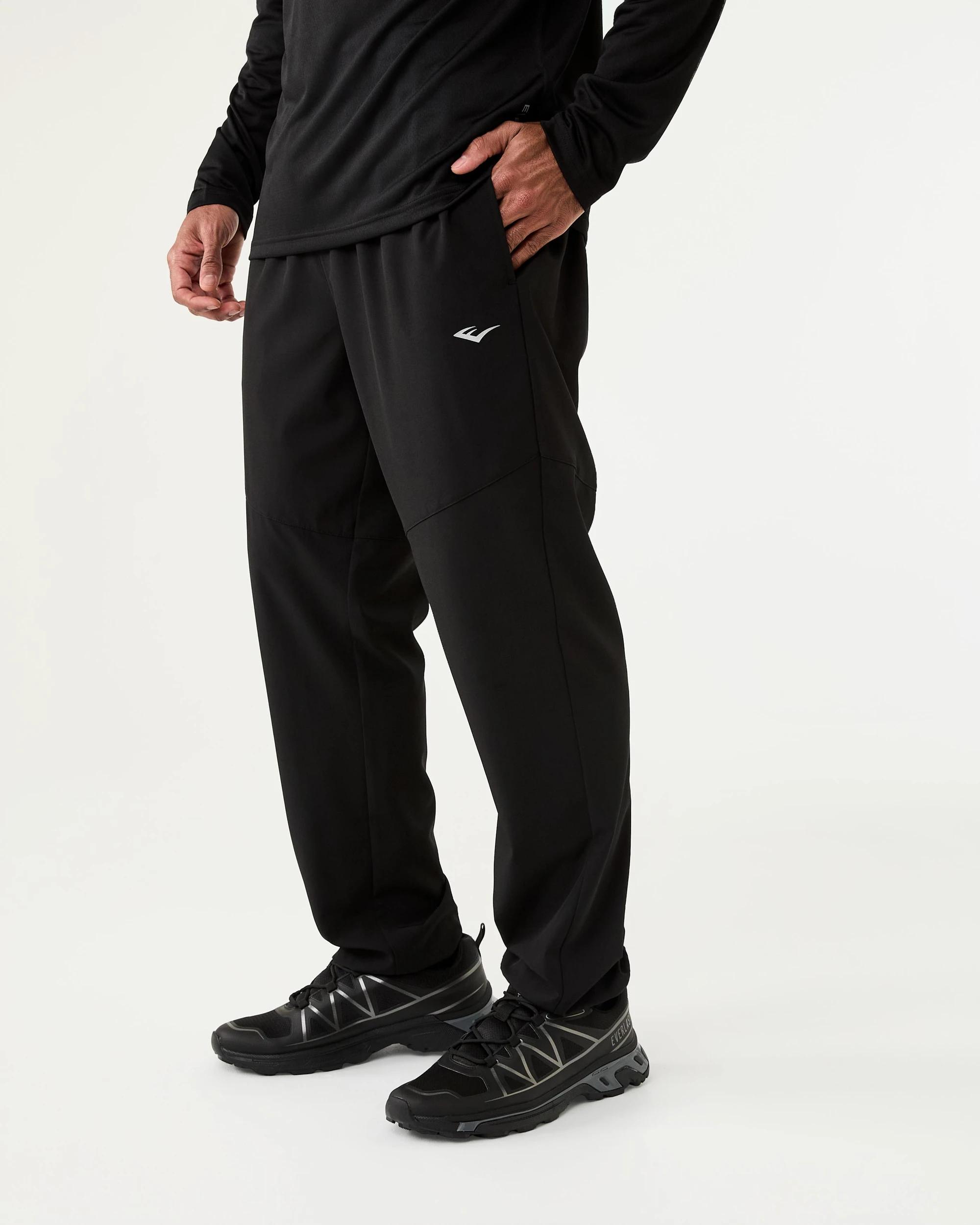 2 Everlast Mens Tech Woven Pants Black, 2 of 7