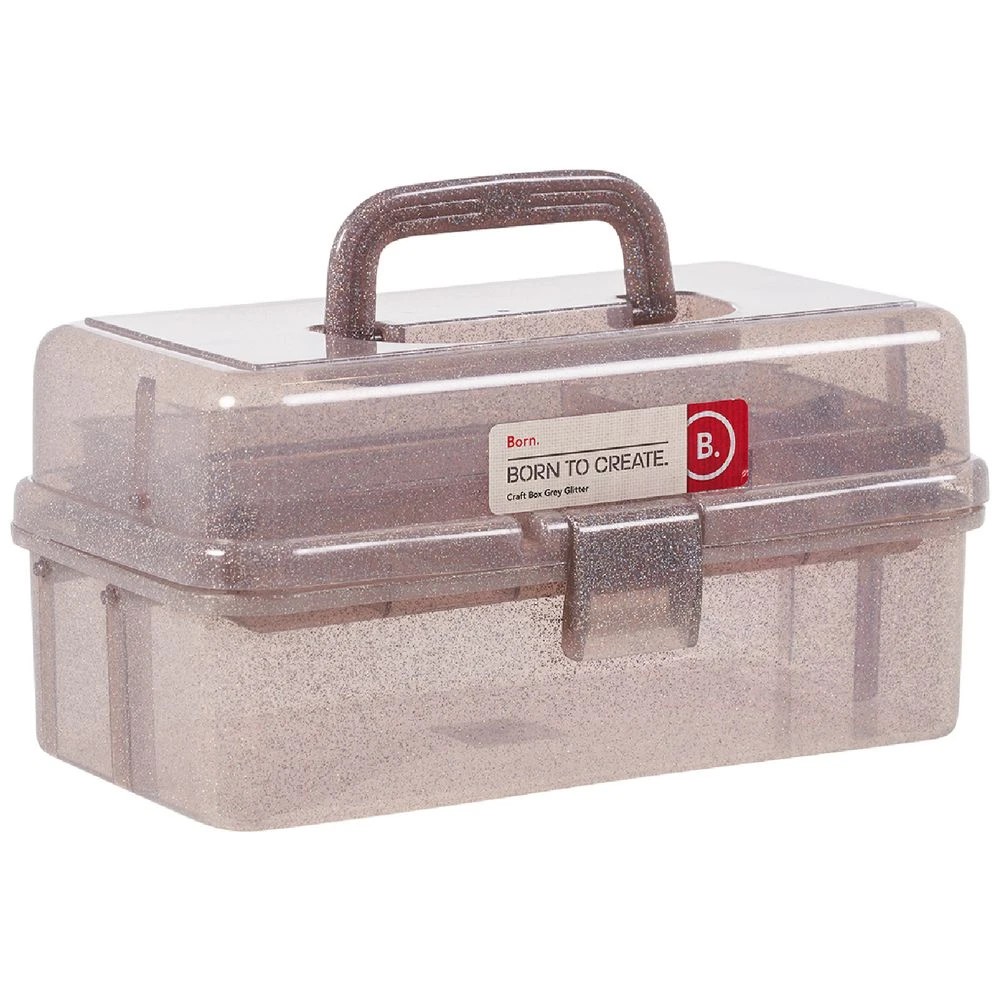 2 Born Craft Box Grey Glitter, 2 of 4