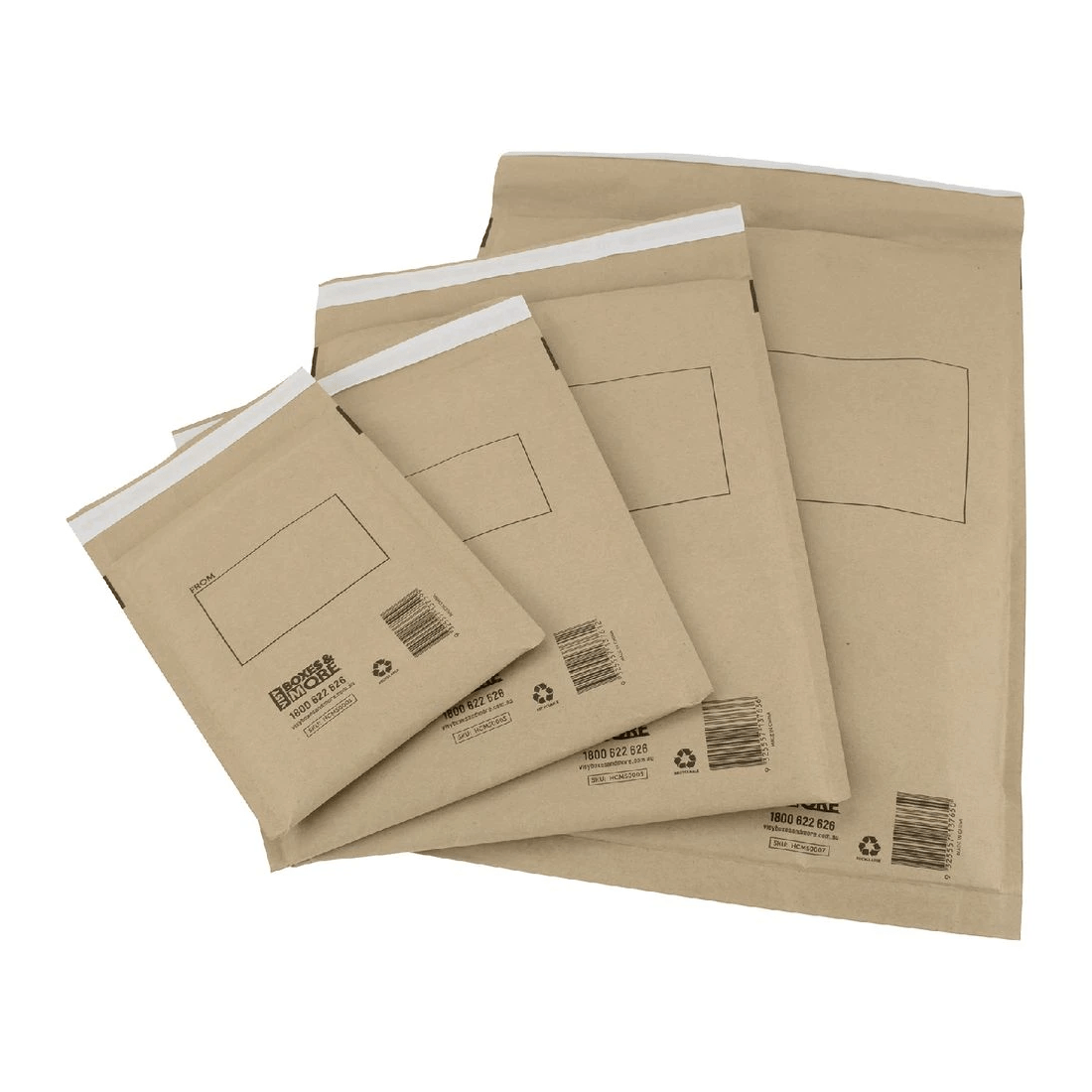 3 Visy Padded Recycled Paper Mailer 150mm x 215mm, 3 of 3