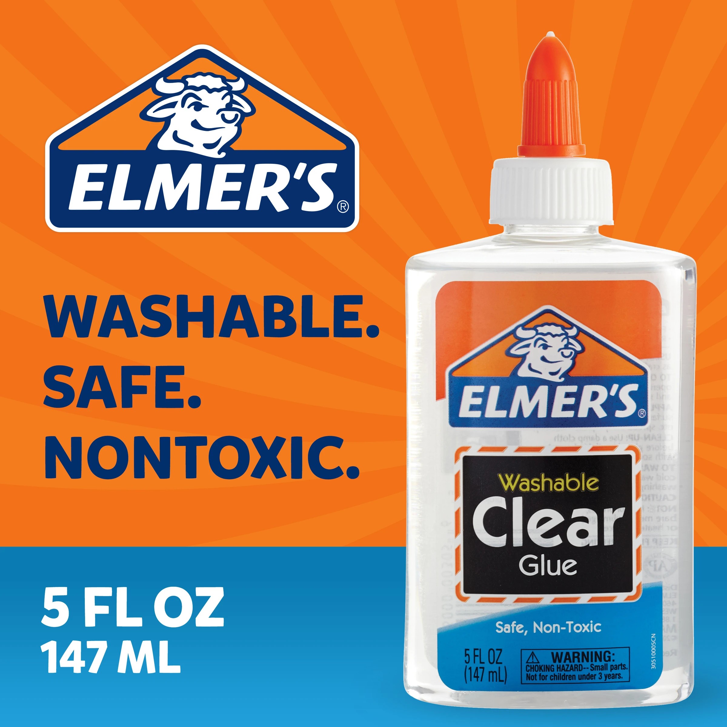 3 Elmer's Clear Liquid School Glue 147ml, 3 of 9