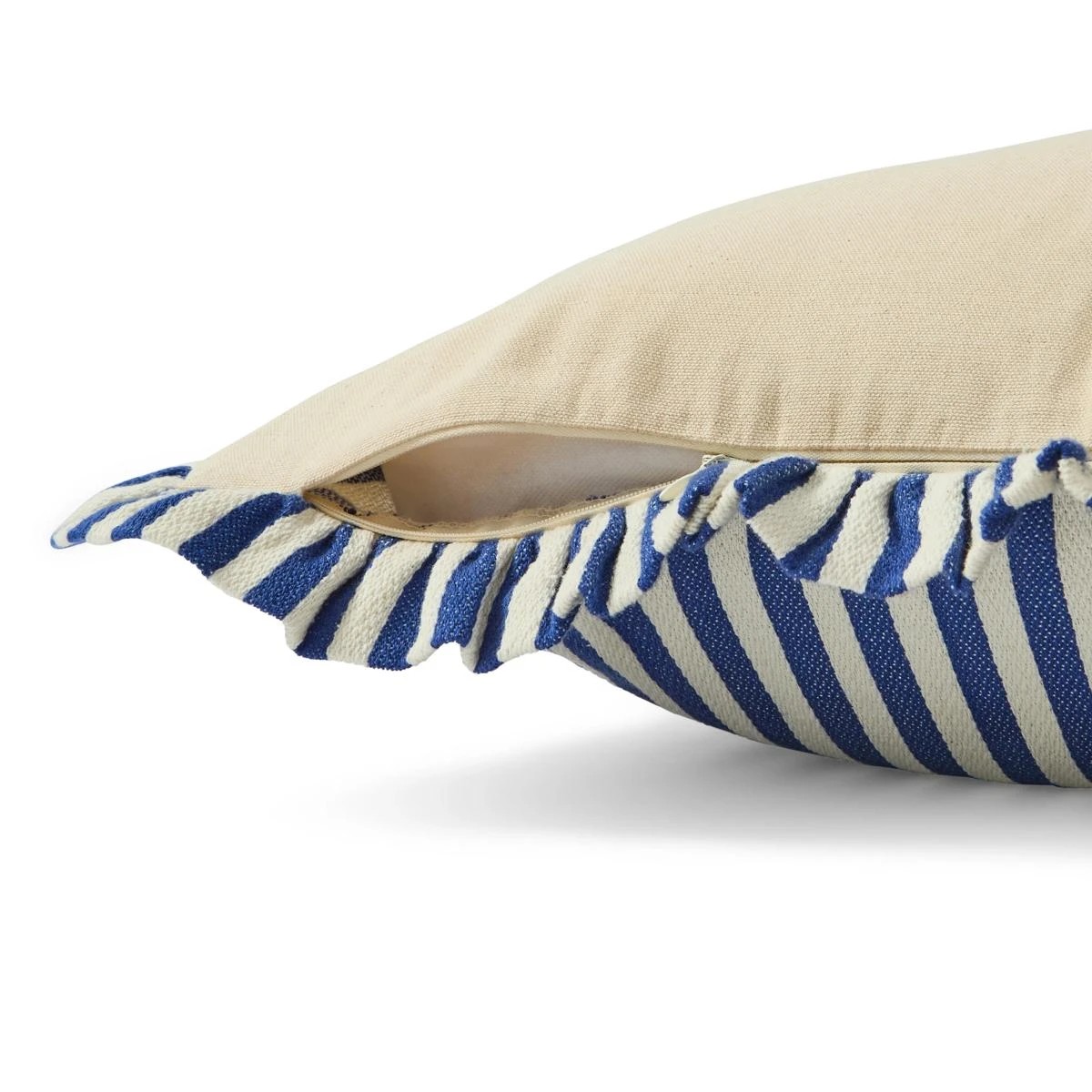 6 60cm Cushion Cover Stripe - Blue, 6 of 6