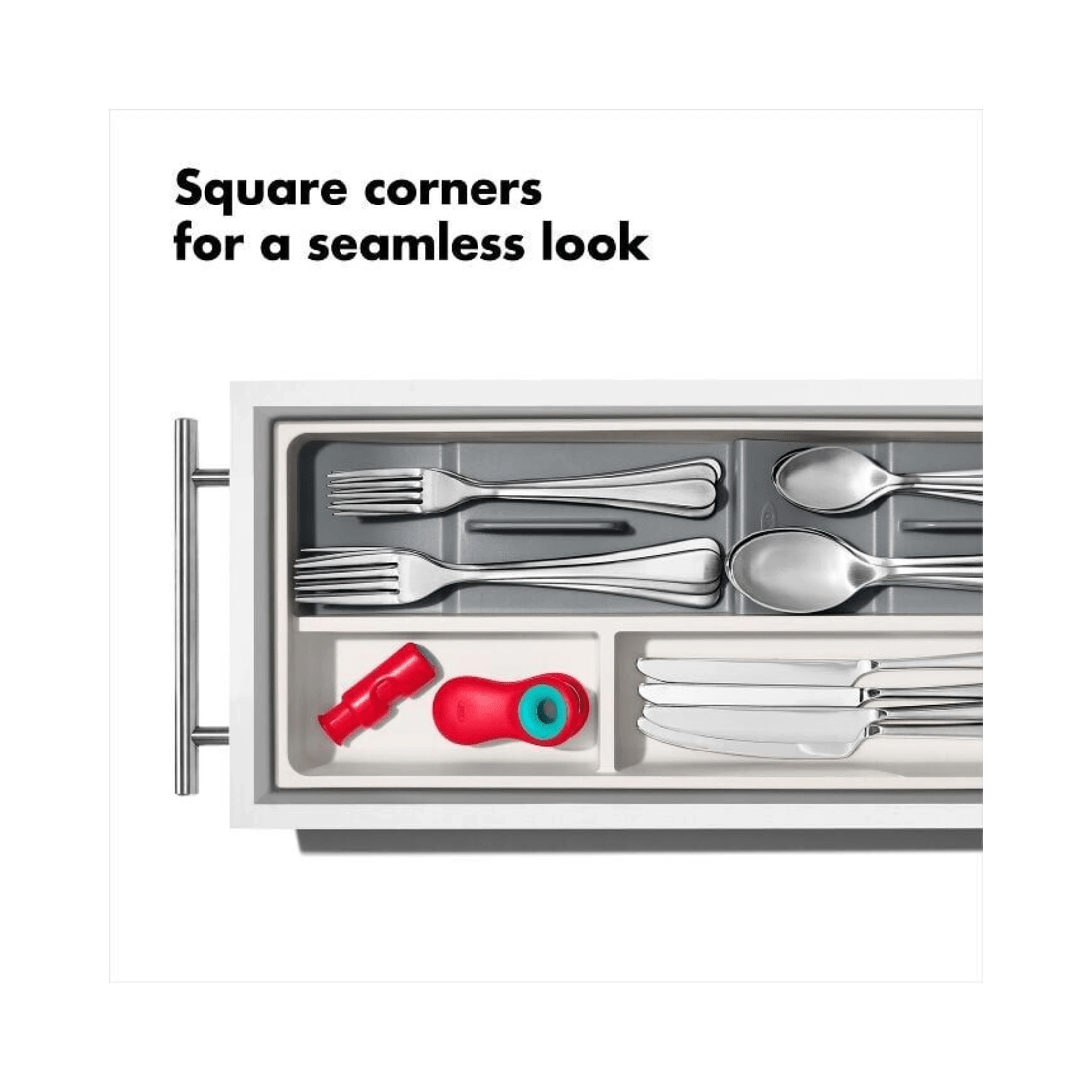 4 OXO GG Utensil Drawer Organiser Compact Kitchen Tray Non-Slip Cutlery Storage, 4 of 7
