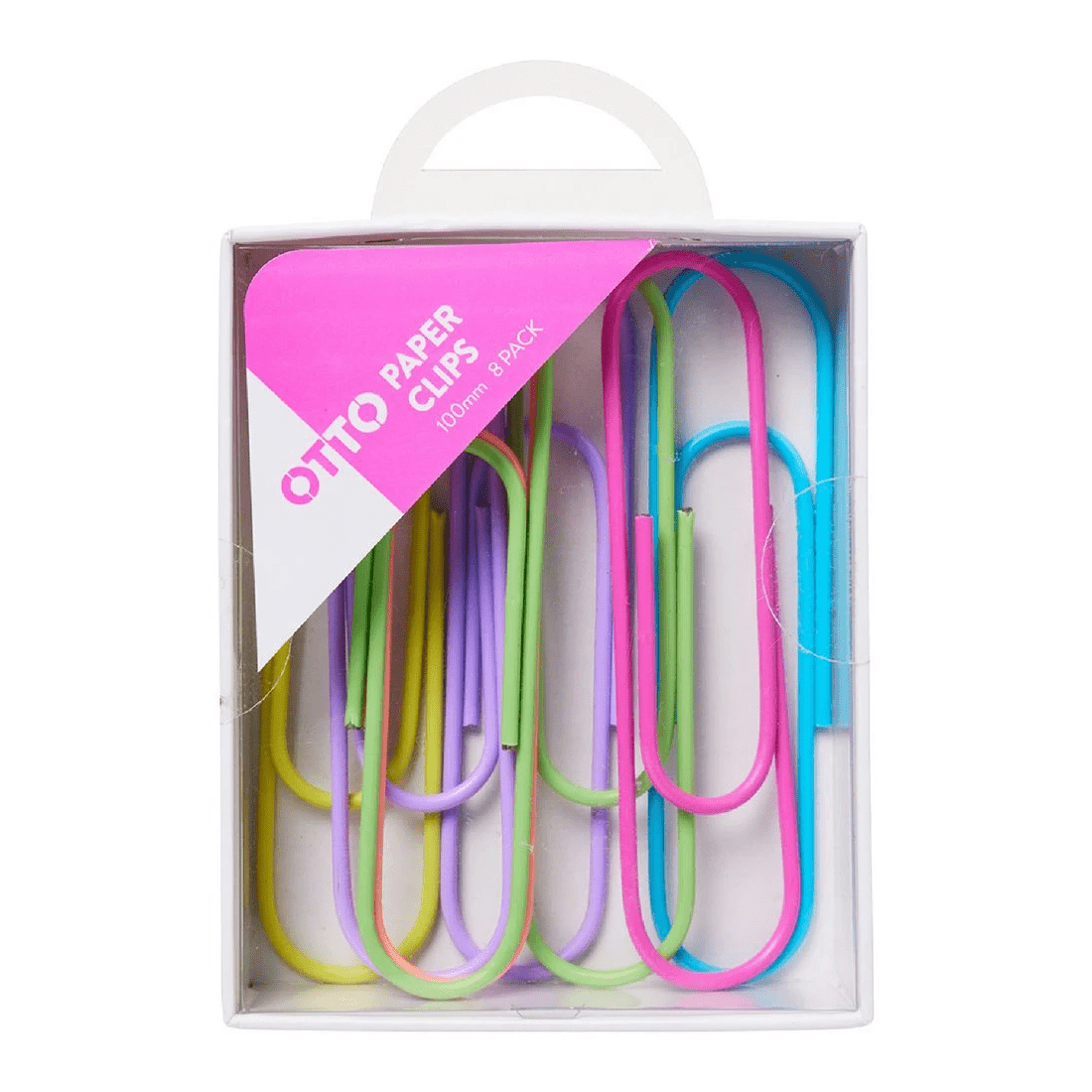 1 Otto Paper Clips 100mm Assorted 8 Pack, 1 of 1