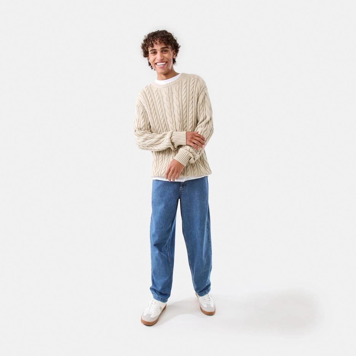 2 Cable Knit Jumper Bge String, 2 of 9