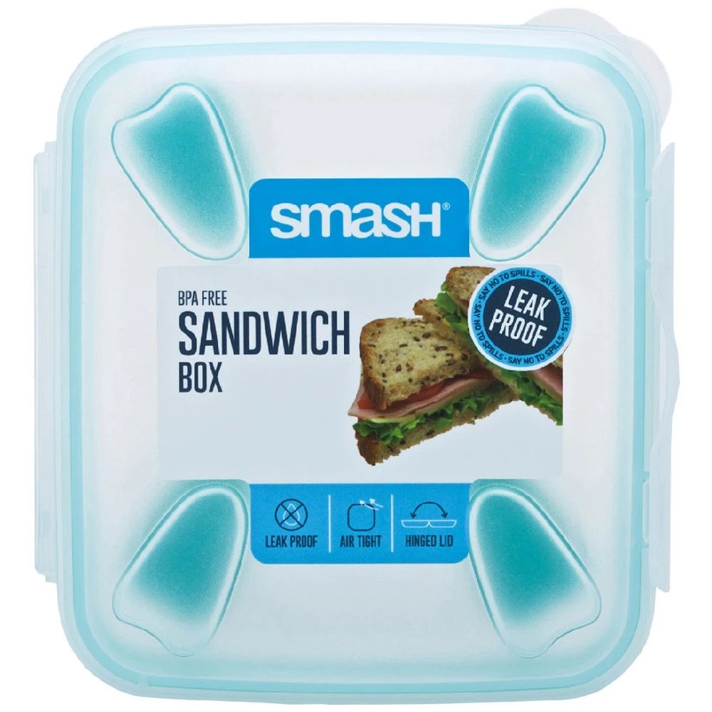 1 Smash Leakproof Sandwich Box Green, 1 of 3