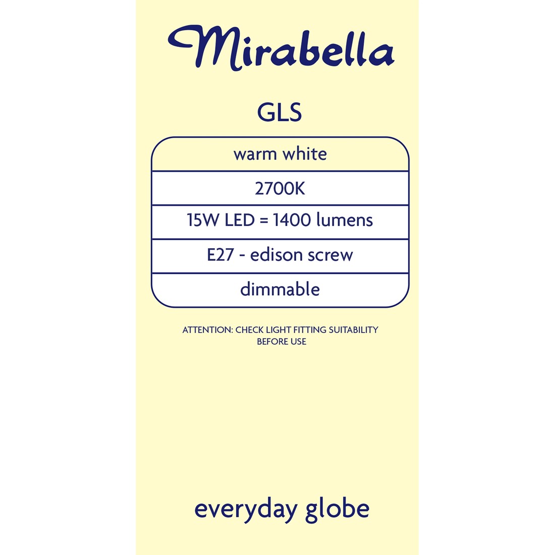 4 Mirabella LED GLS ES Warm White 15W Bulb, 4 of 6