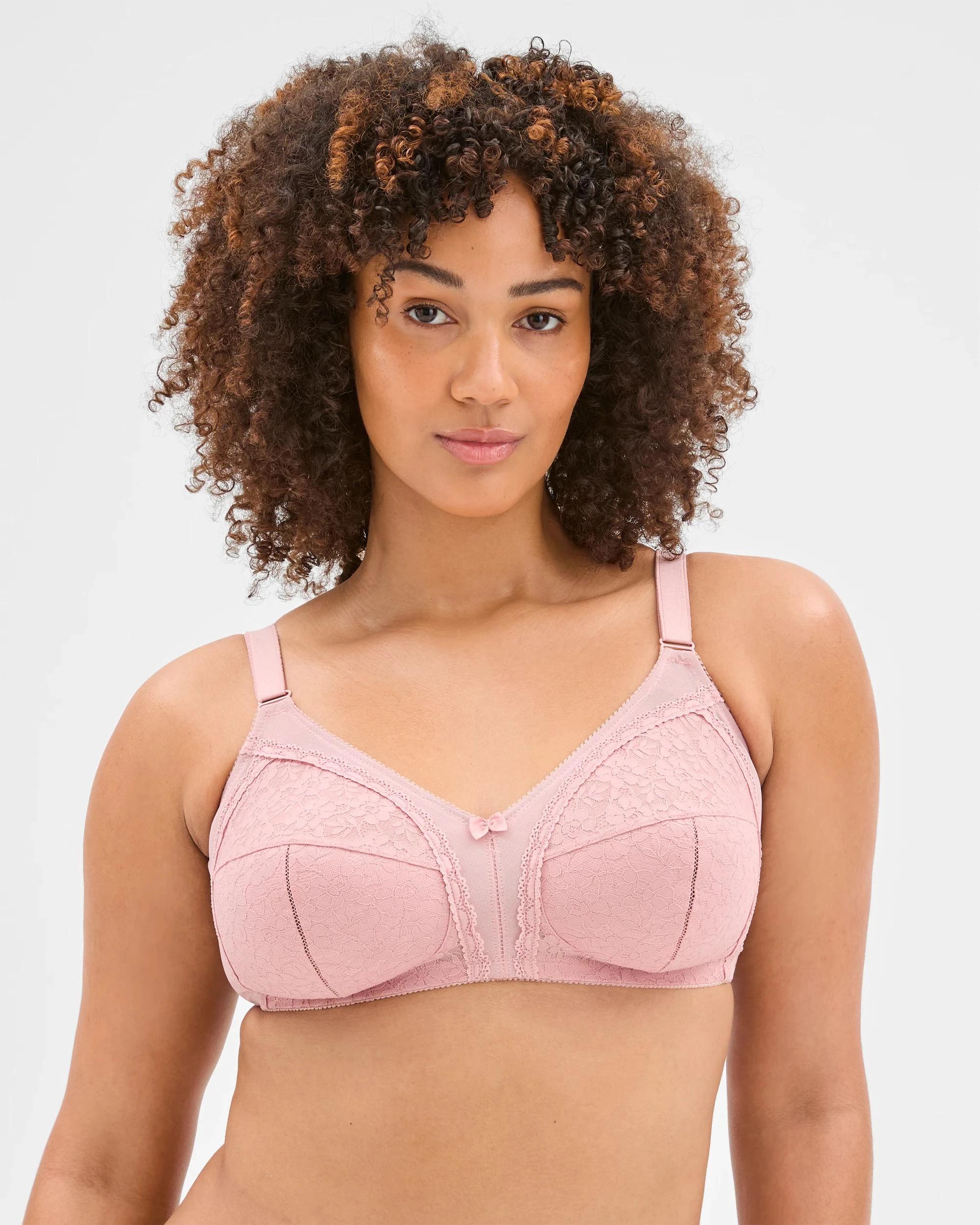 3 Target Plus Size Firm Support Wirefree Bra SOFT ROSE, 3 of 5