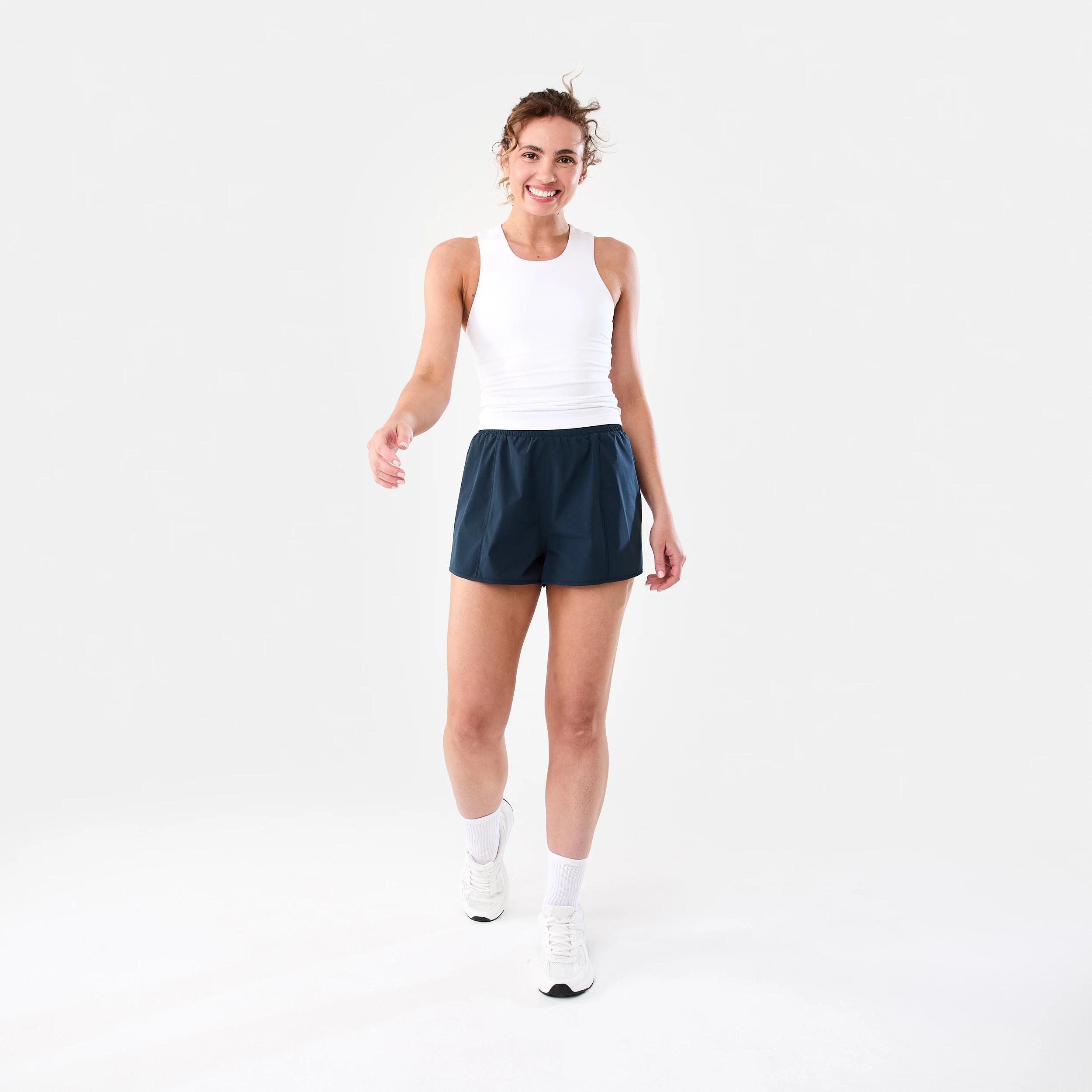 1 Active Womens Running Shorts SHADE NAVY, 1 of 7