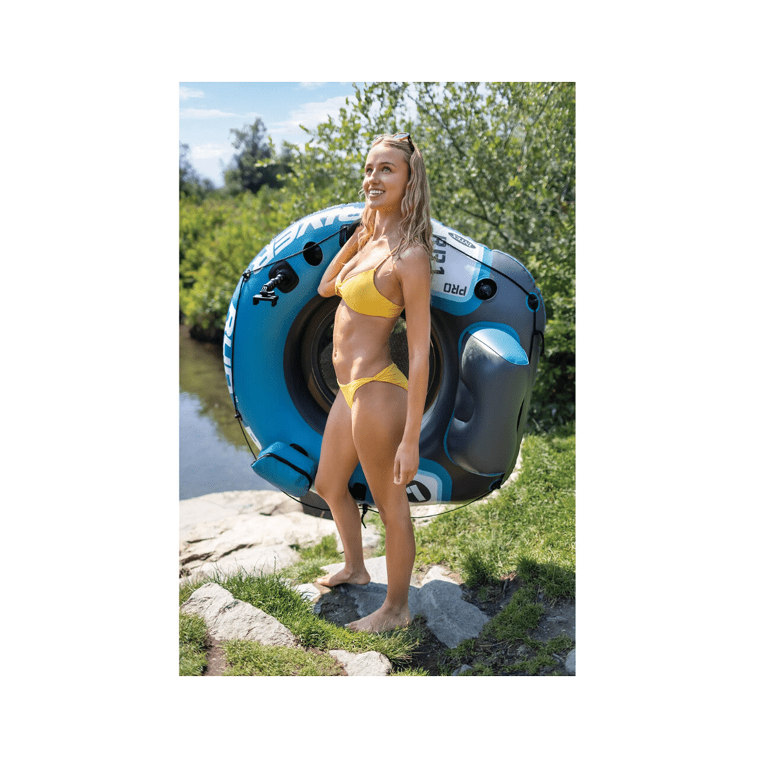 6 Intex River Run 1 Pro Inflatable Outdoor Water Tube Puncture Resistant - Multi, 6 of 9