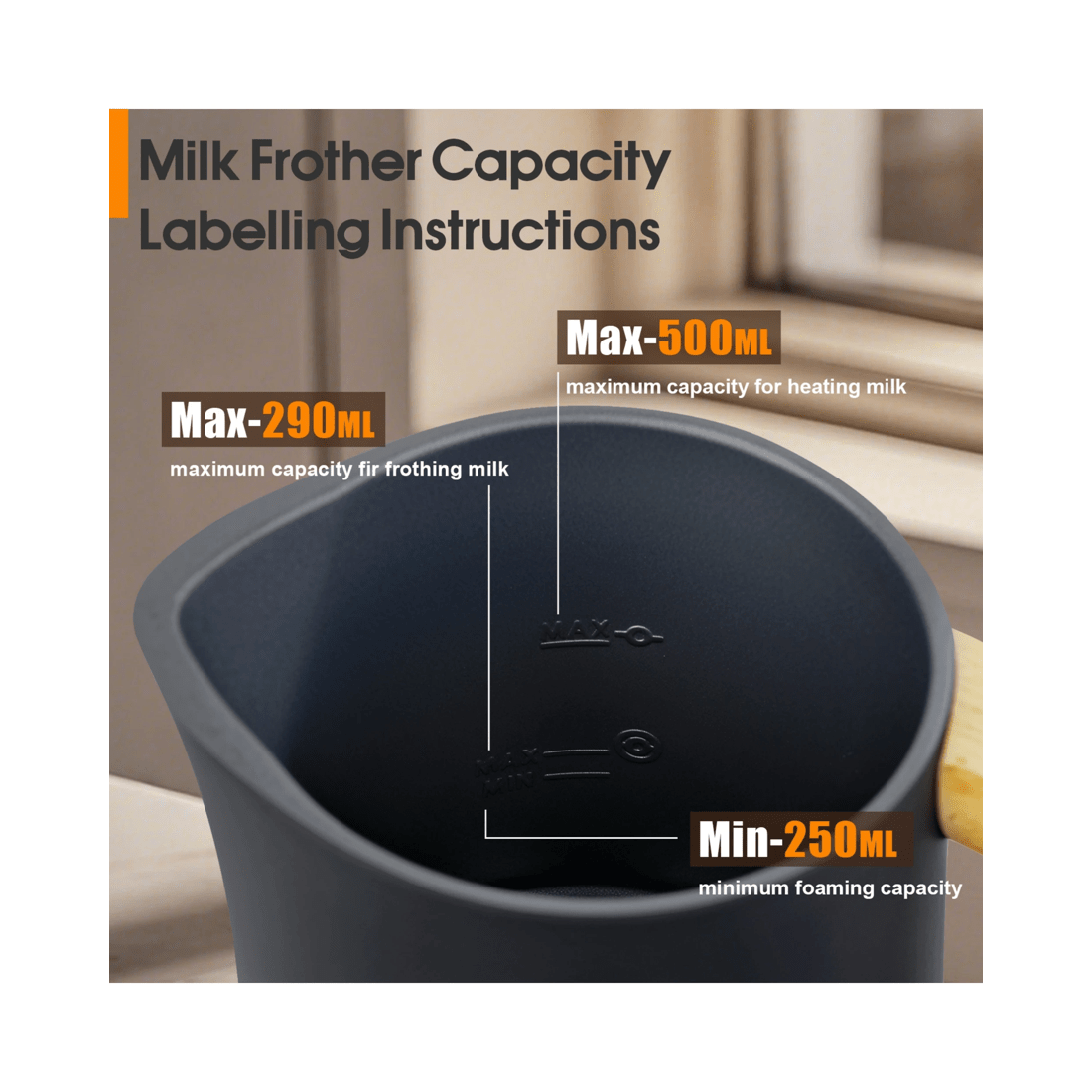 4 Advwin Electric Milk Frother, 4-in-1 Hot & Cold Frothing Coffee Steamer Frother, Digital Display Foam Maker, 4 of 7