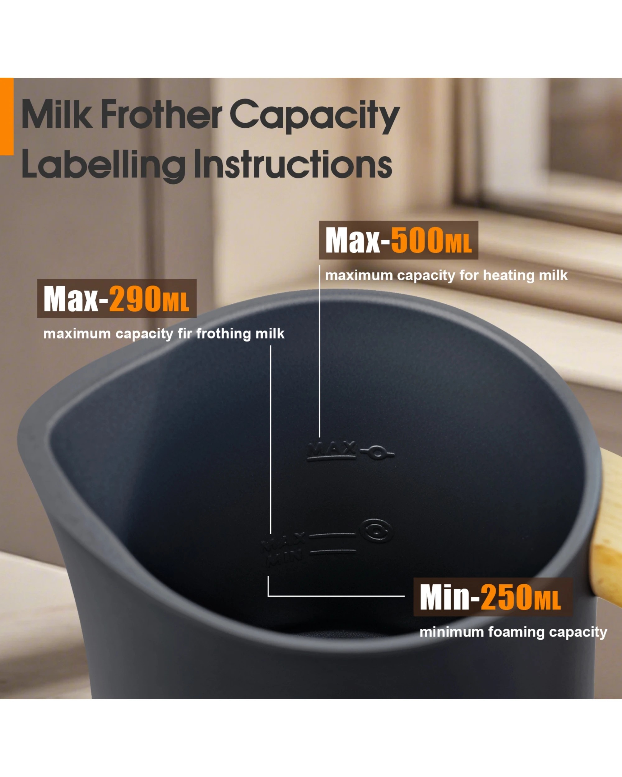 4 Advwin Electric Milk Frother, 4-in-1 Hot & Cold Frothing Coffee Steamer Frother, Digital Display Foam Maker, 4 of 7