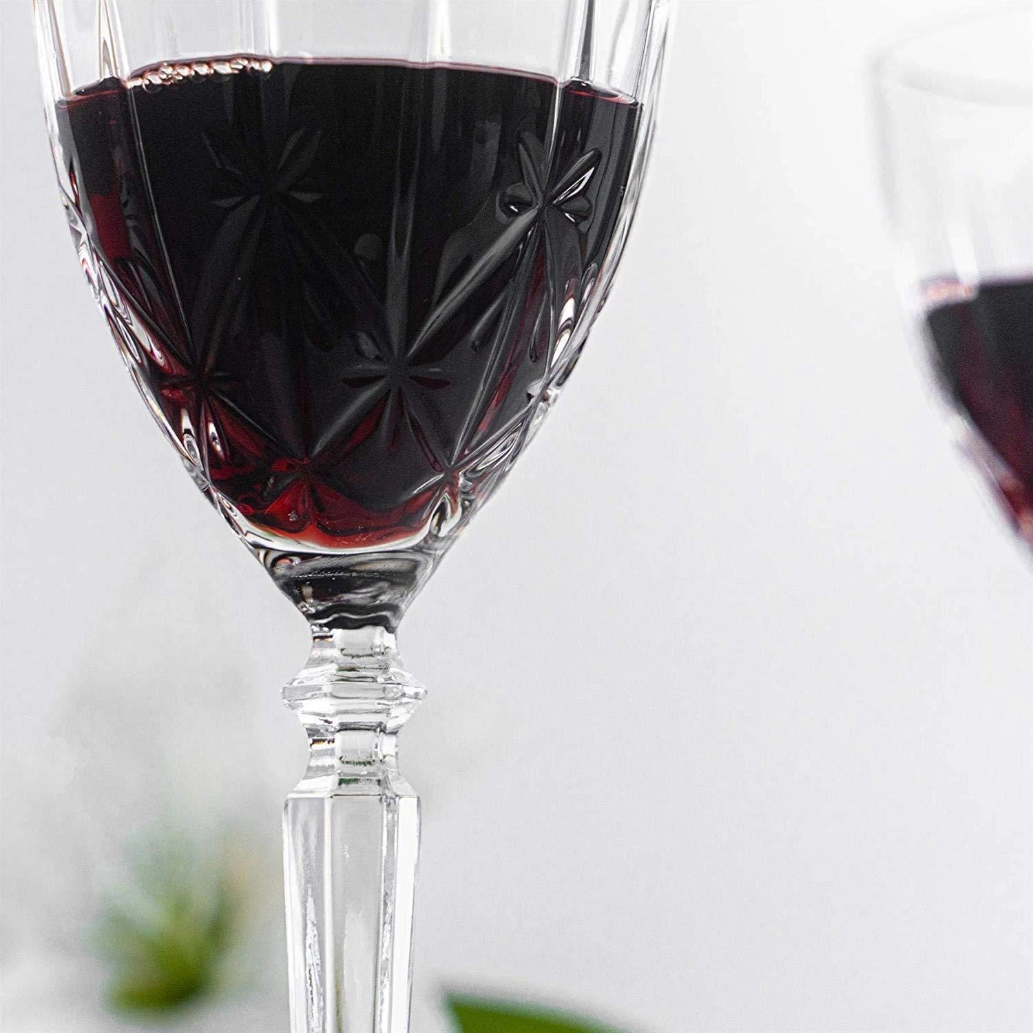 4 RCR Crystal Orchestra Cut Glass Wine Glasses Goblets Set - 290ml - Pack of 6 - Clear, 4 of 7