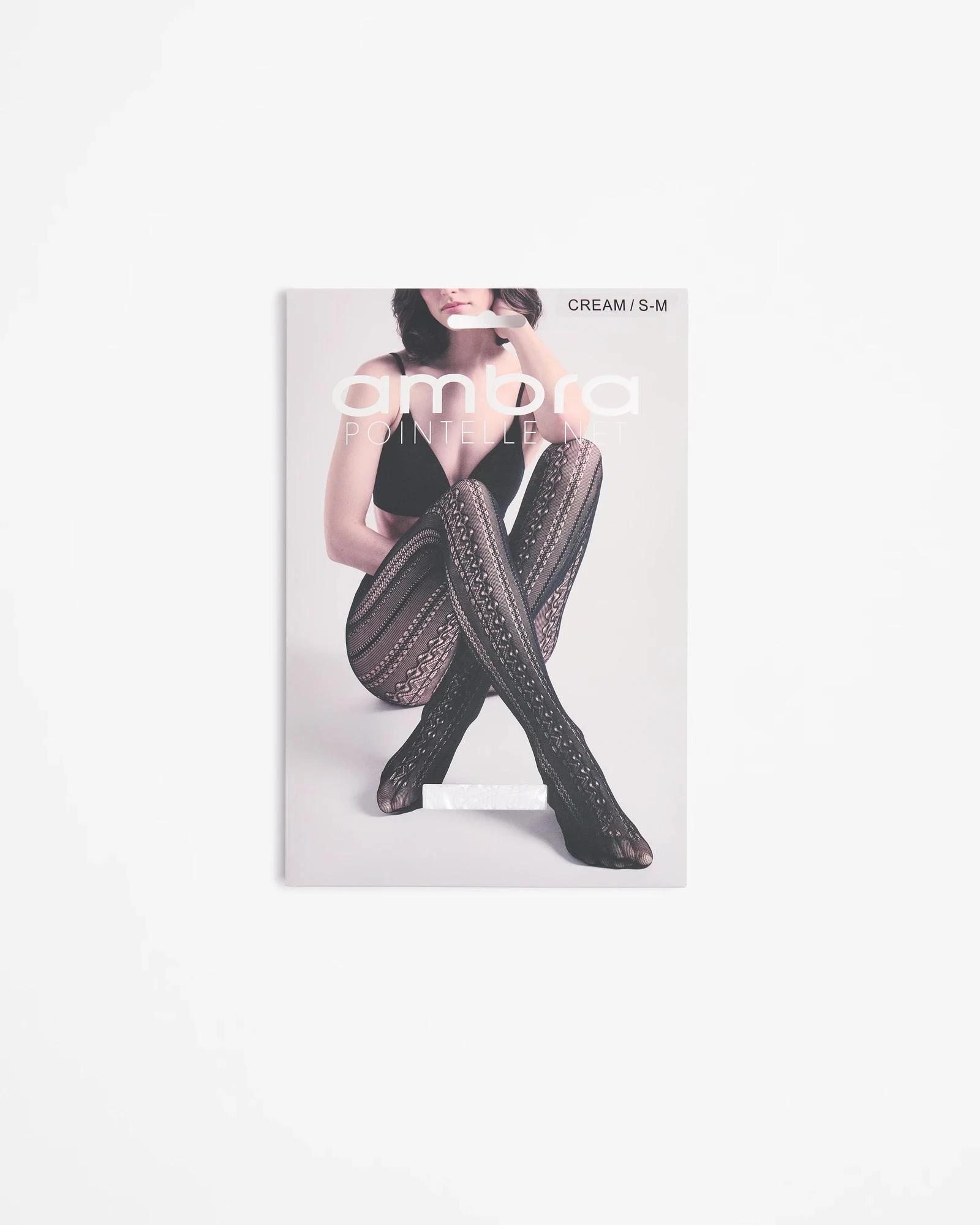 3 Pointelle Net Tights - Ambra CREAM, 3 of 3