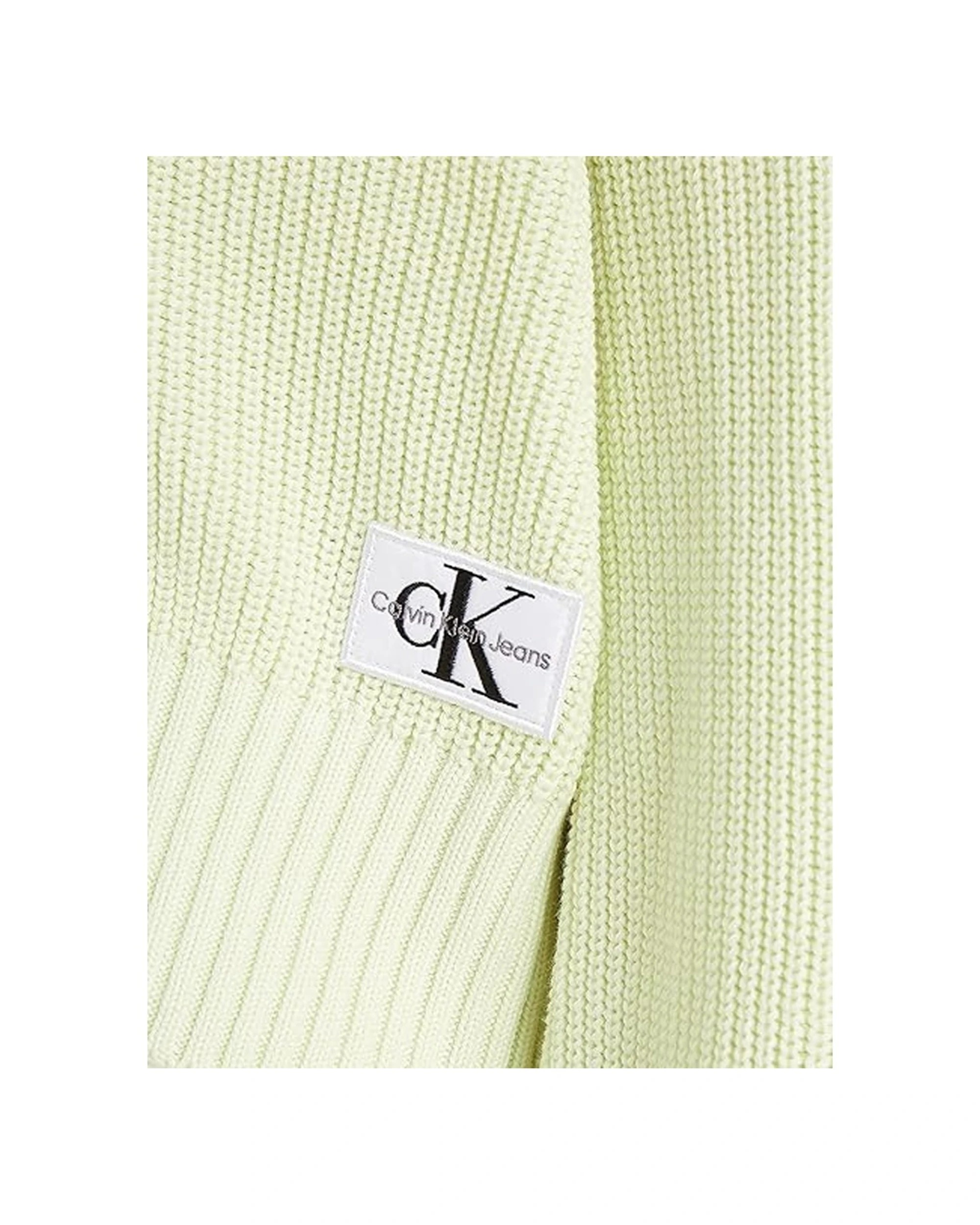 5 Calvin Klein Jeans Womens Chunky Cardigan Knitwear - One Size - Green, 5 of 6
