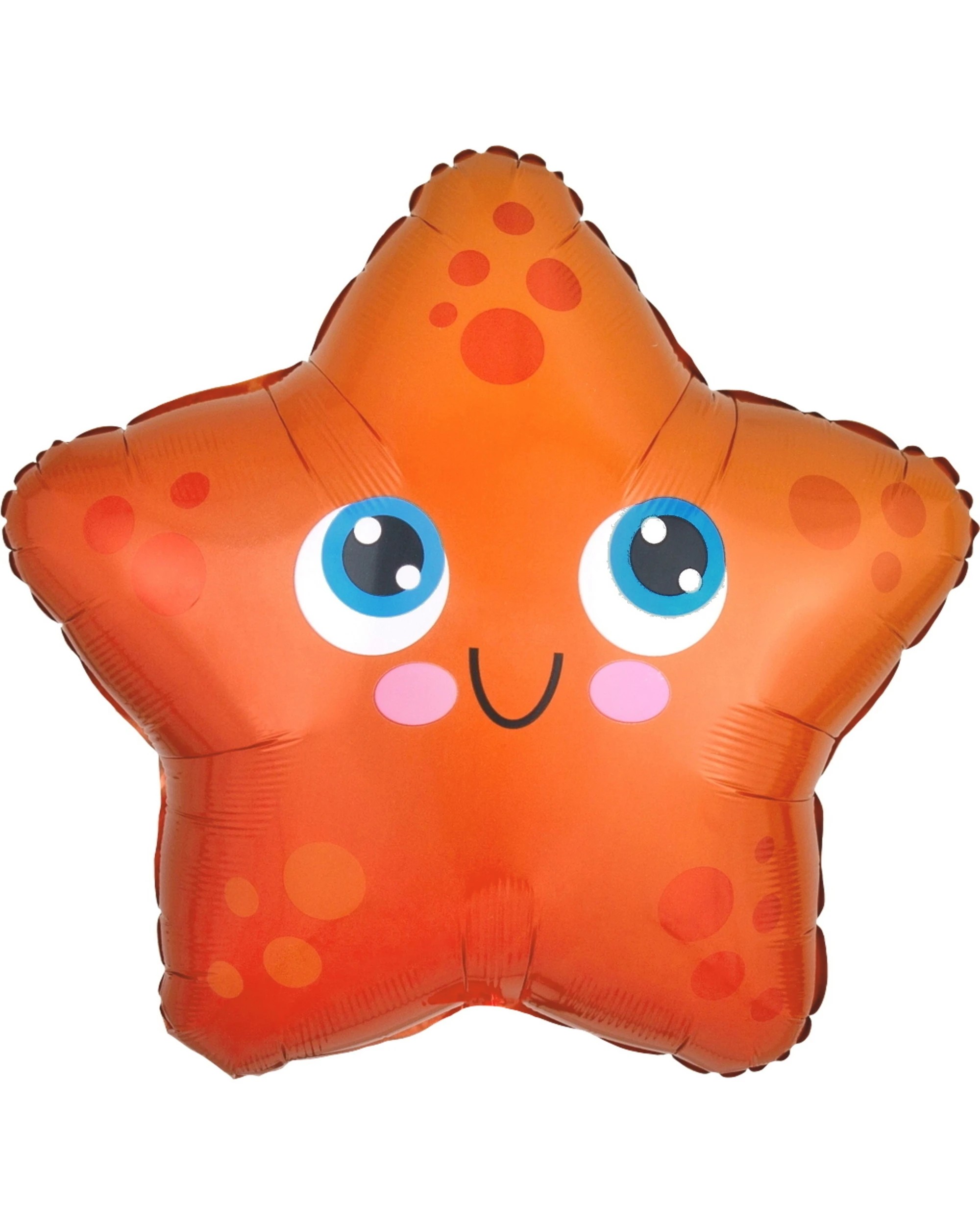 1 Anagram Orange Starfish Foil Helium Balloon 53cm, 1 of 1
