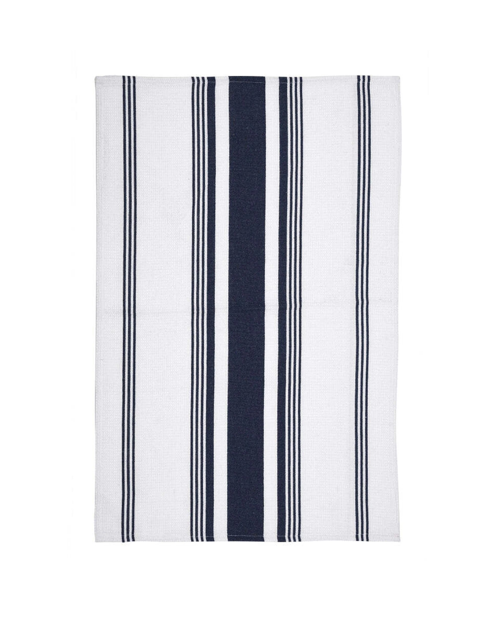 2 6pk J.elliot Home Eleanor 50x70cm Cotton Kitchen Tea Towel Rectangle Cloth Navy
 - Blue, 2 of 3
