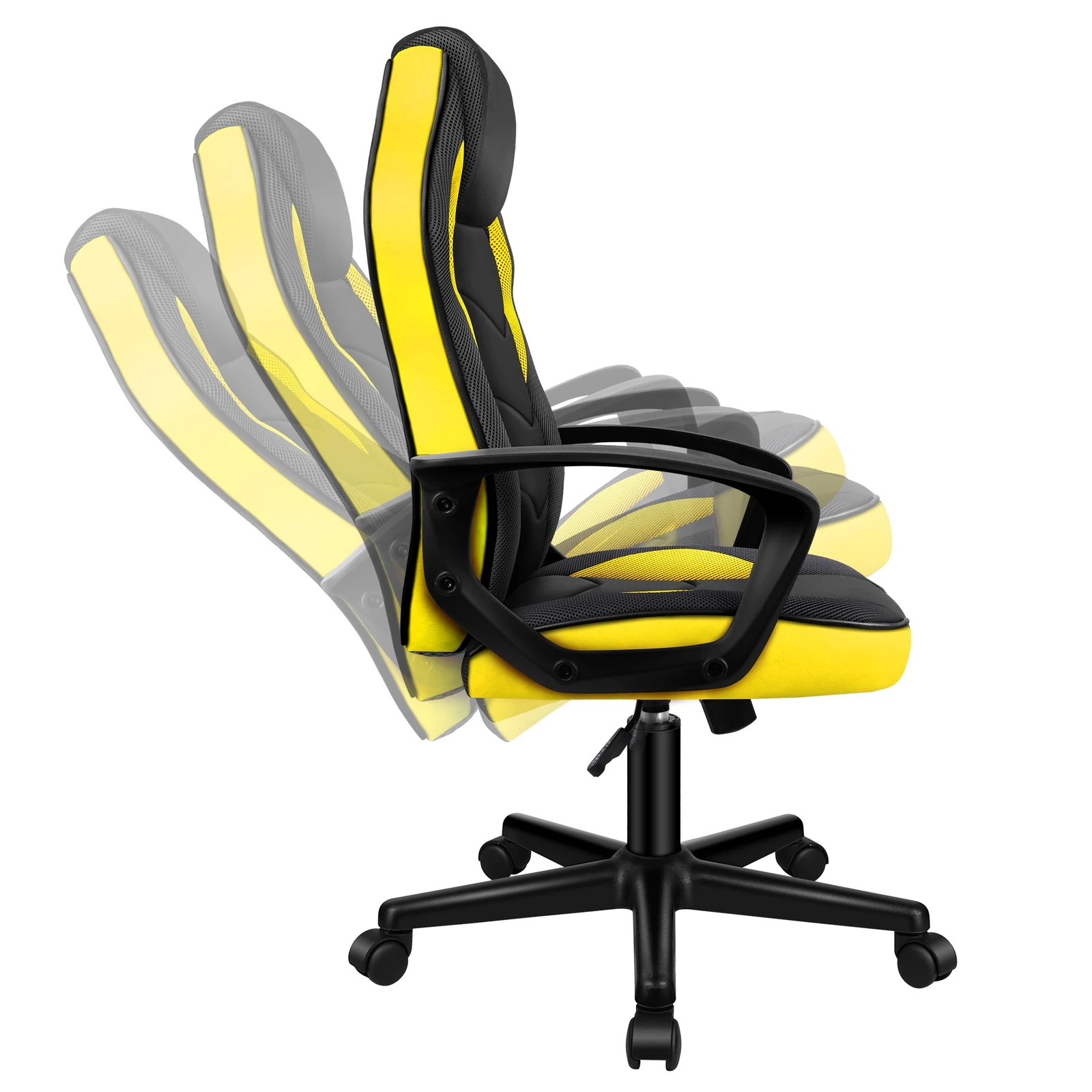 5 Alfordson Gaming Chair Racing Office Executive Computer Seat Work - Yellow, 5 of 9
