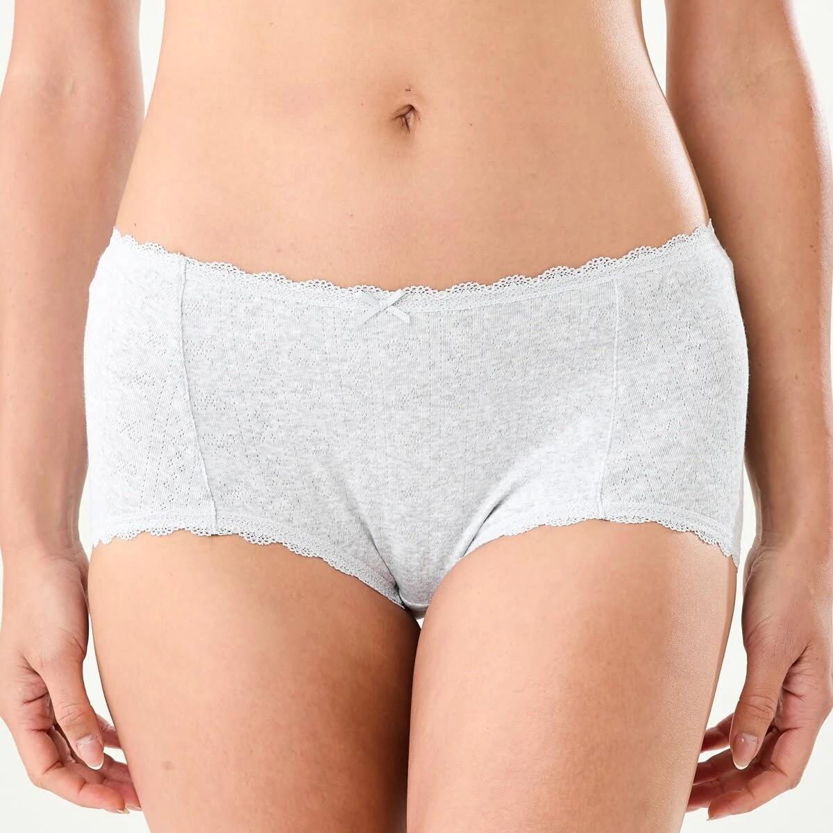 5 3 Pack Pointelle Boyleg Briefs Yellw Flrl, 5 of 9