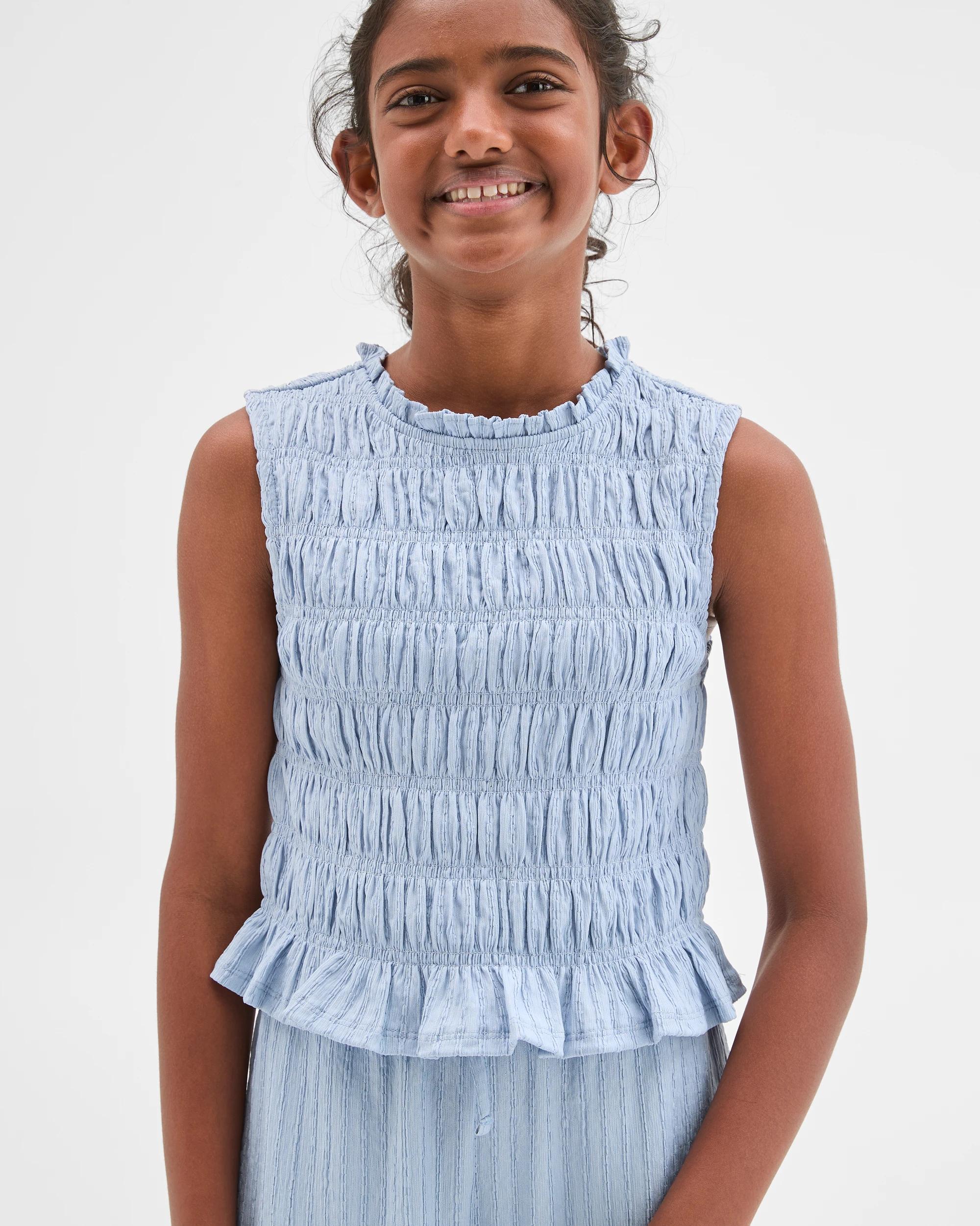 3 Target Kids Textured Knit Tank Top BLUE, 3 of 7