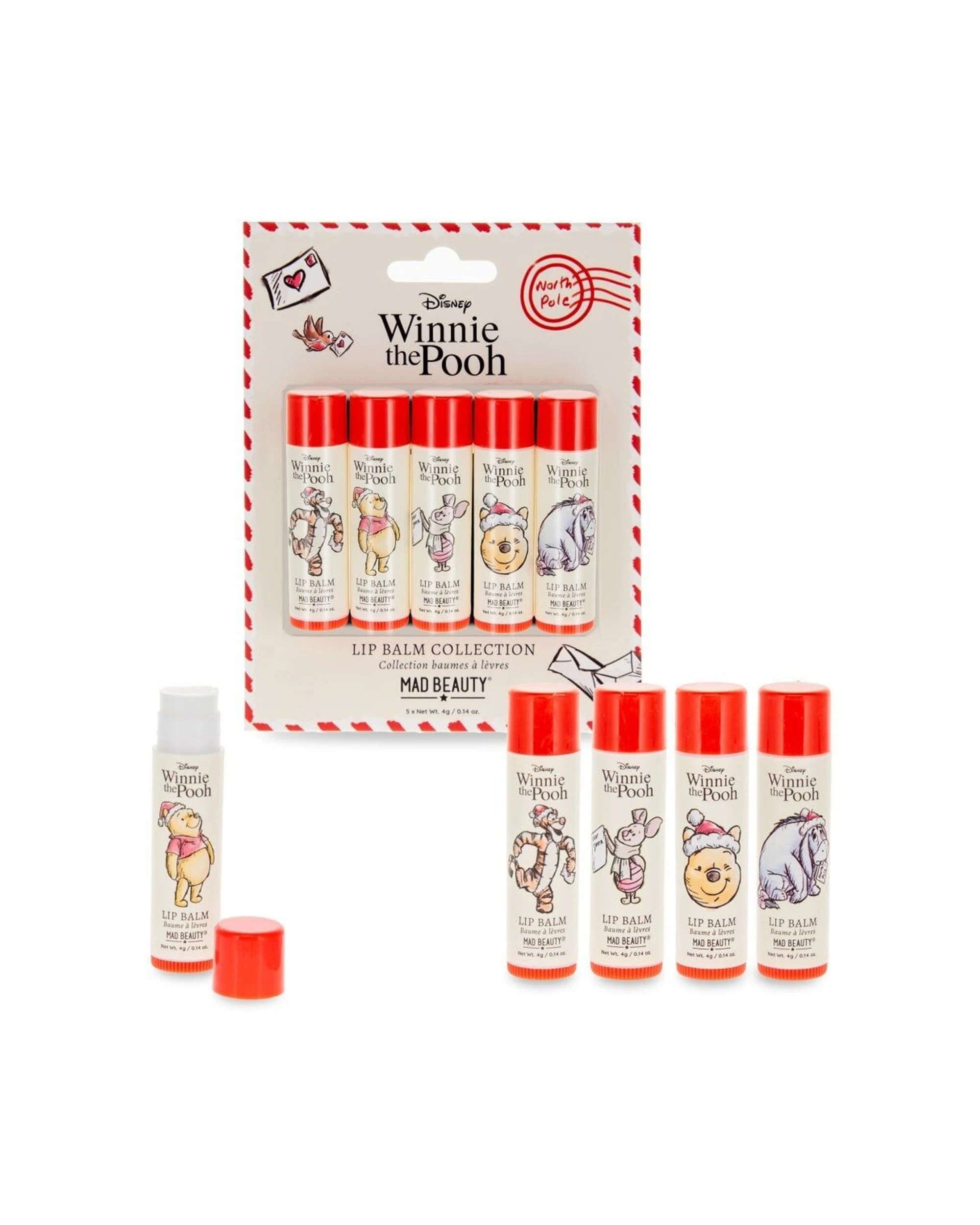 3 Disney 4PK Winnie The Pooh Festive Scented Lip Balm Collection 20g - Multi, 3 of 4