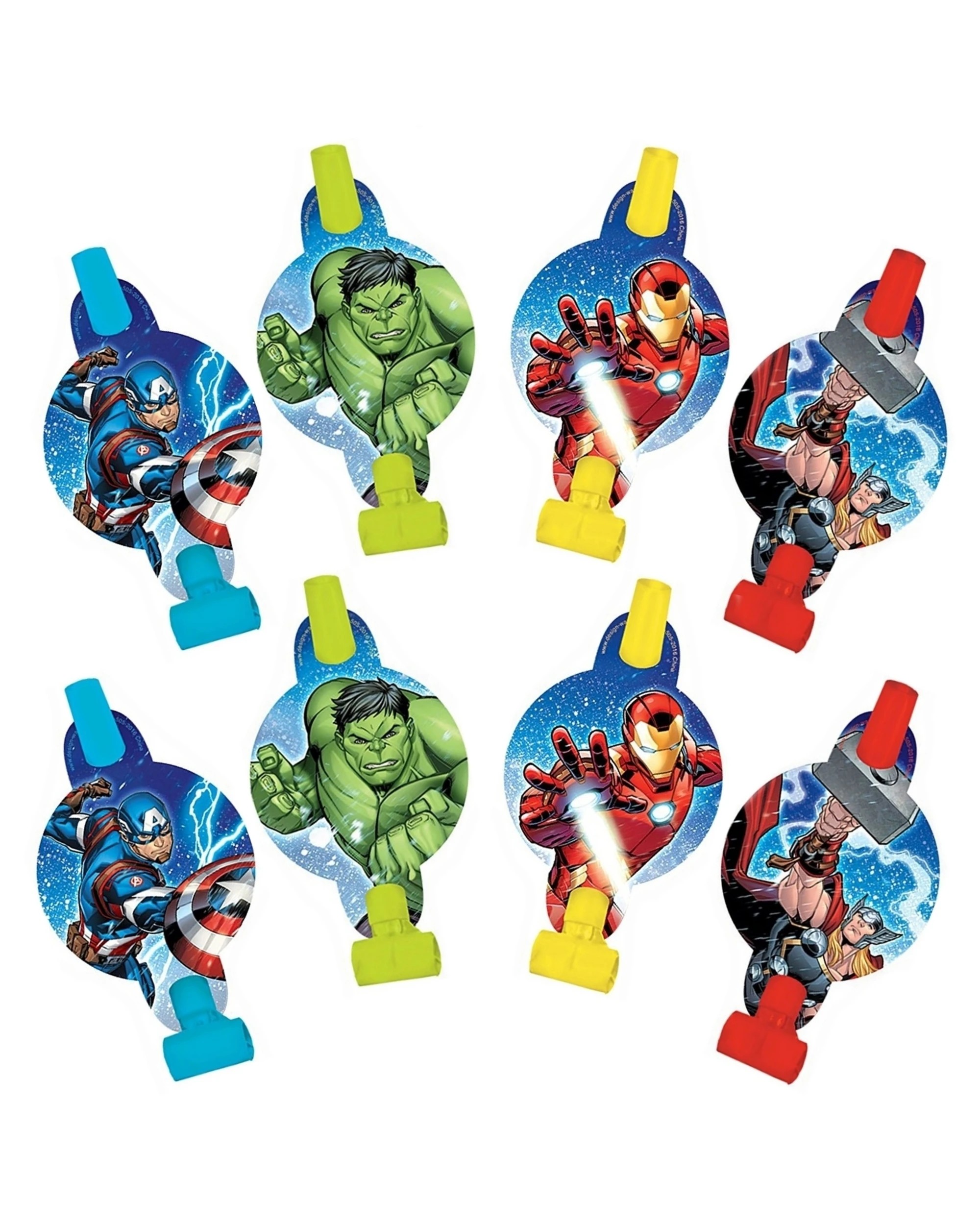 1 Marvel Avengers Epic Party Blowers Pack of 8, 1 of 1