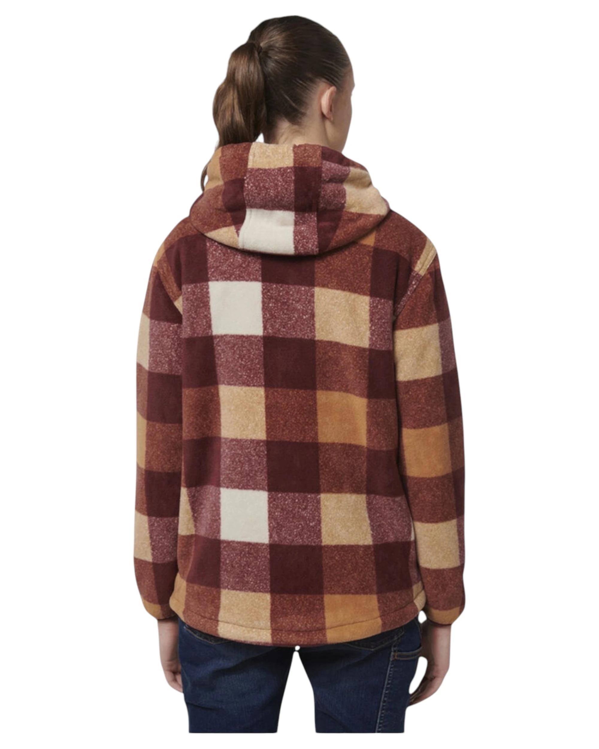 10 Hard Yakka Womens Check Zoodie Fleece Zip Up Hoodie Autumn AUTUMN, 10 of 10