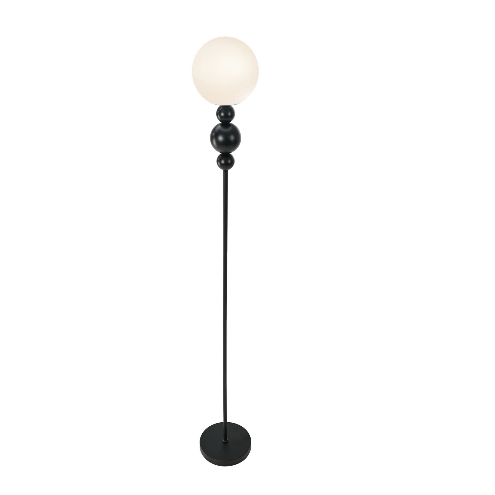 10 Oikiture Floor Lamp Standing Lamp Globe  Shade Metal - Black, 10 of 10