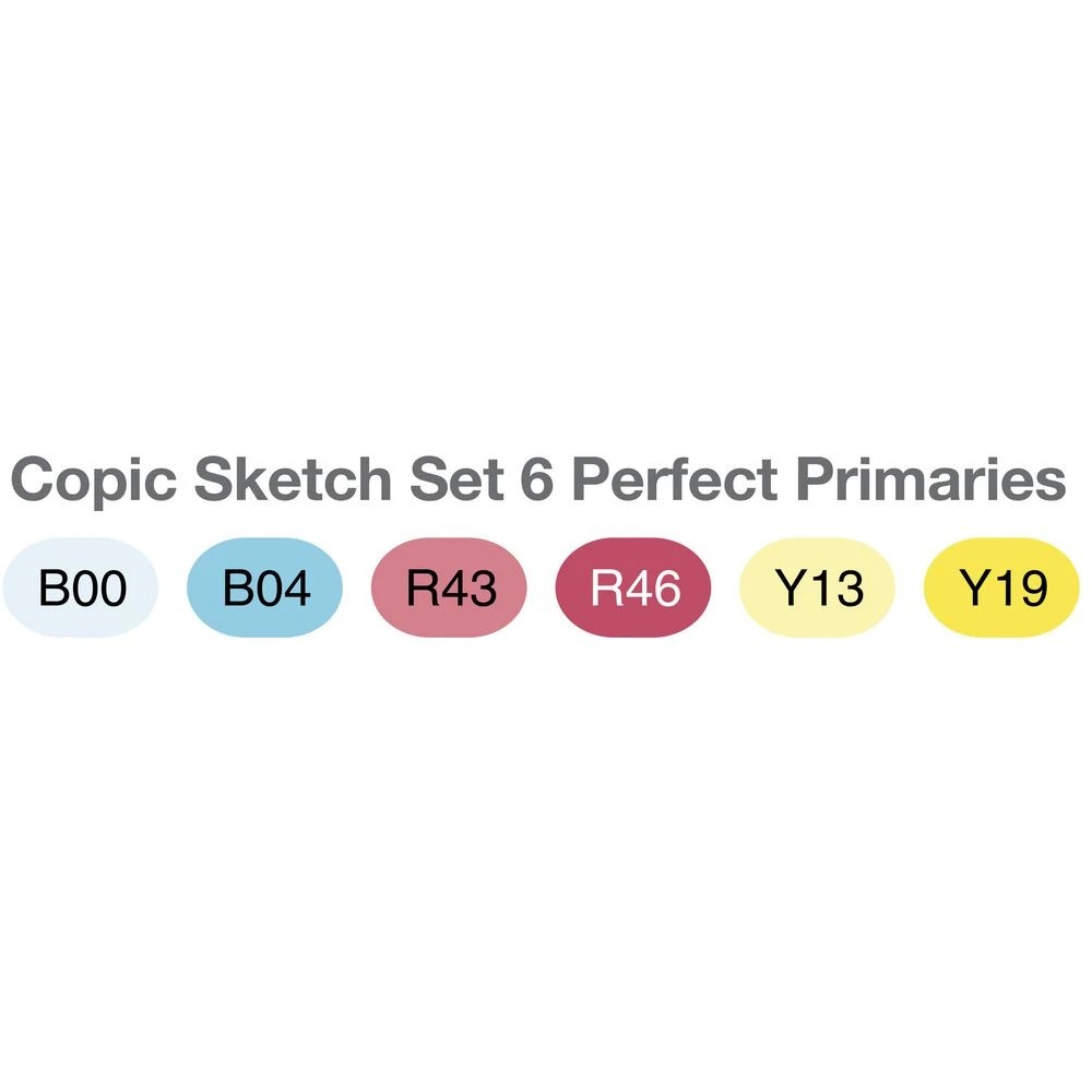 3 Copic Sketch Marker Set Primaries 6 Pack, 3 of 4