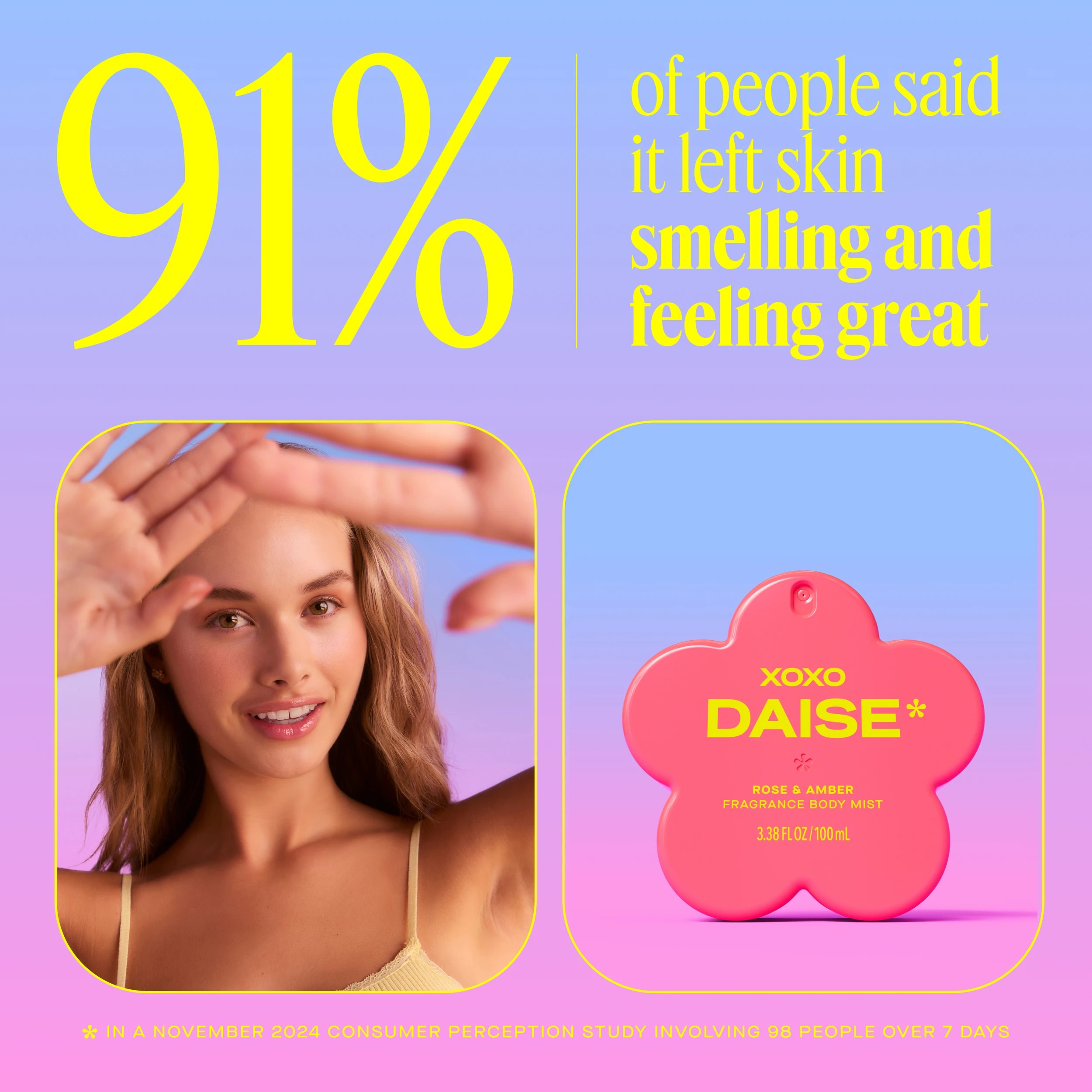 9 DAISE XOXO Fragrance Body Mist 100ml - Rose and Amber, 9 of 9