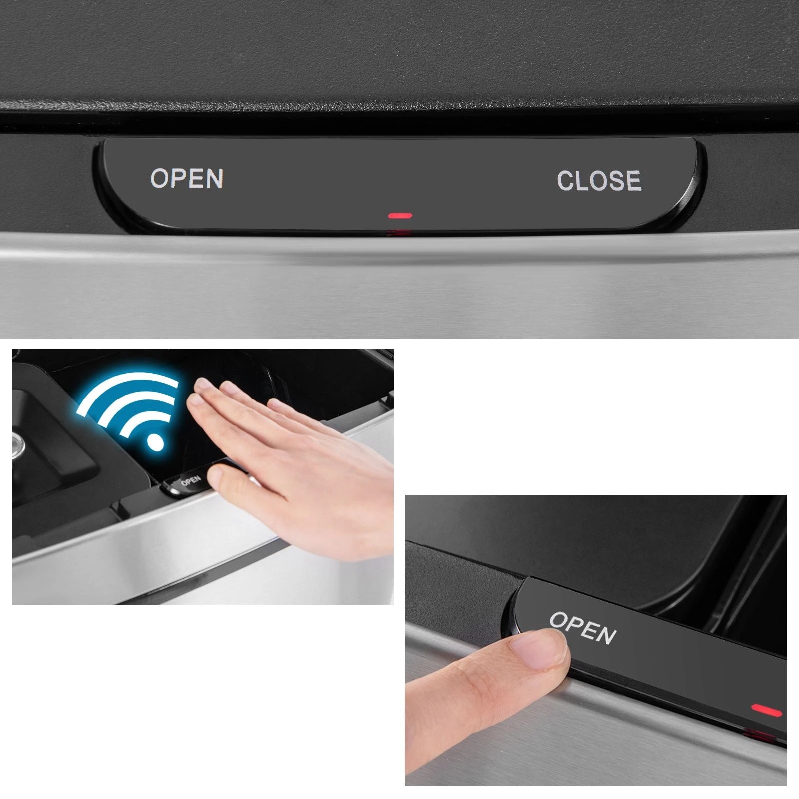 2 Costway 72L Motion Sensor Rubbish Bin Trash Can, 2 of 6