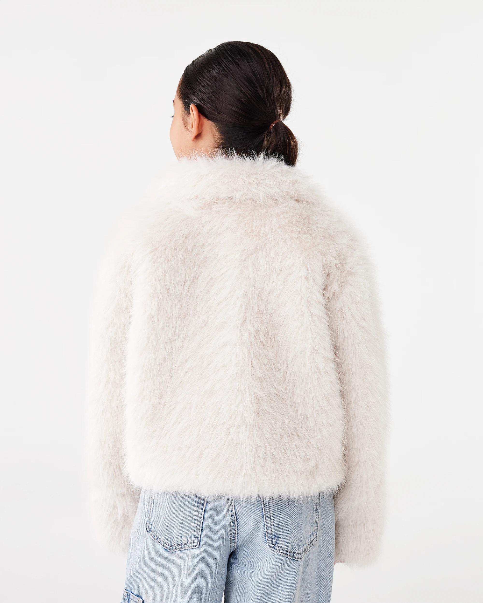 3 Faux Fur Jacket Ecru, 3 of 8