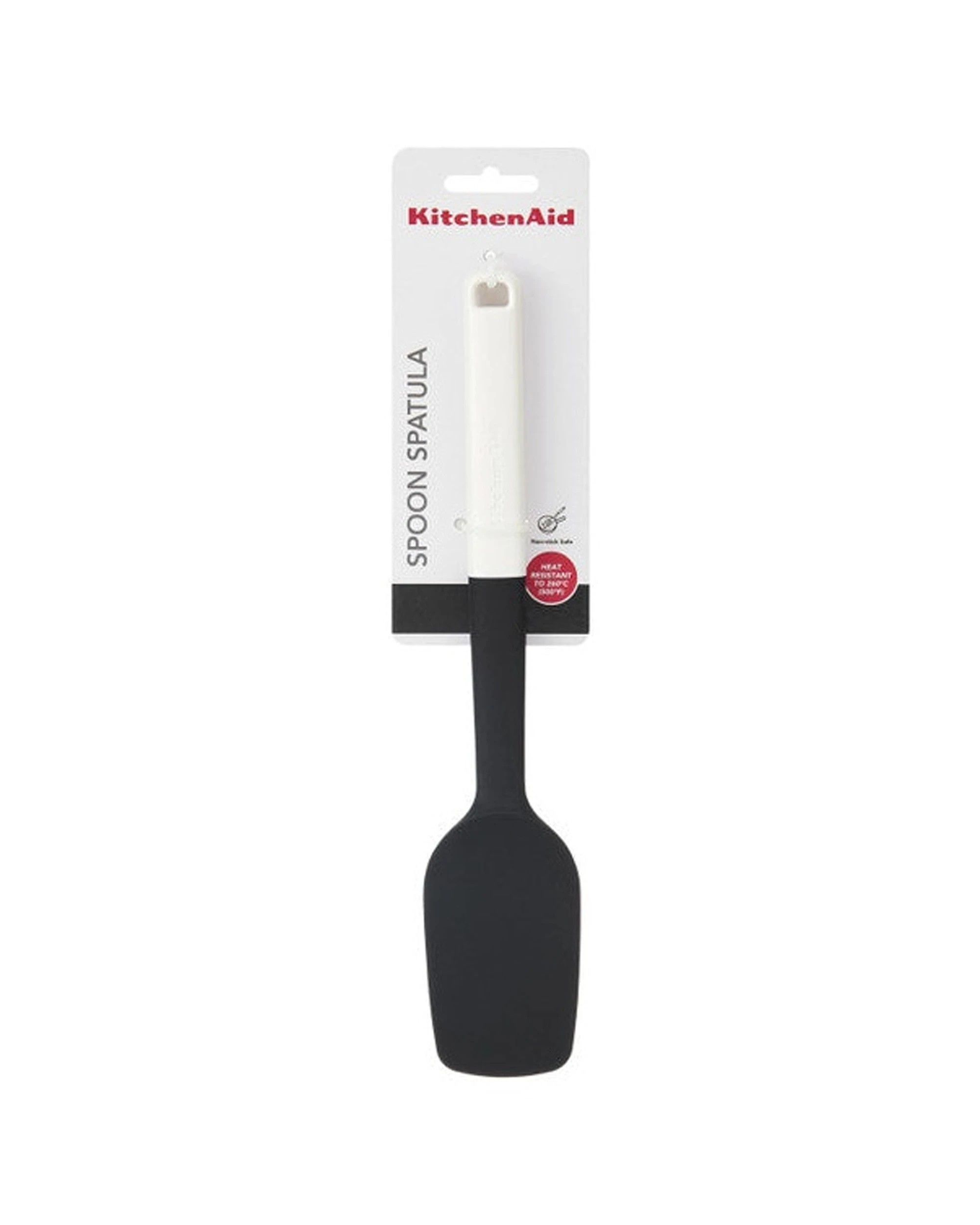 3 KitchenAid Spoon Spatula Heat Resistant Silicone Ergonomic 30cm Kitchen Tool Utensil - White, 3 of 3