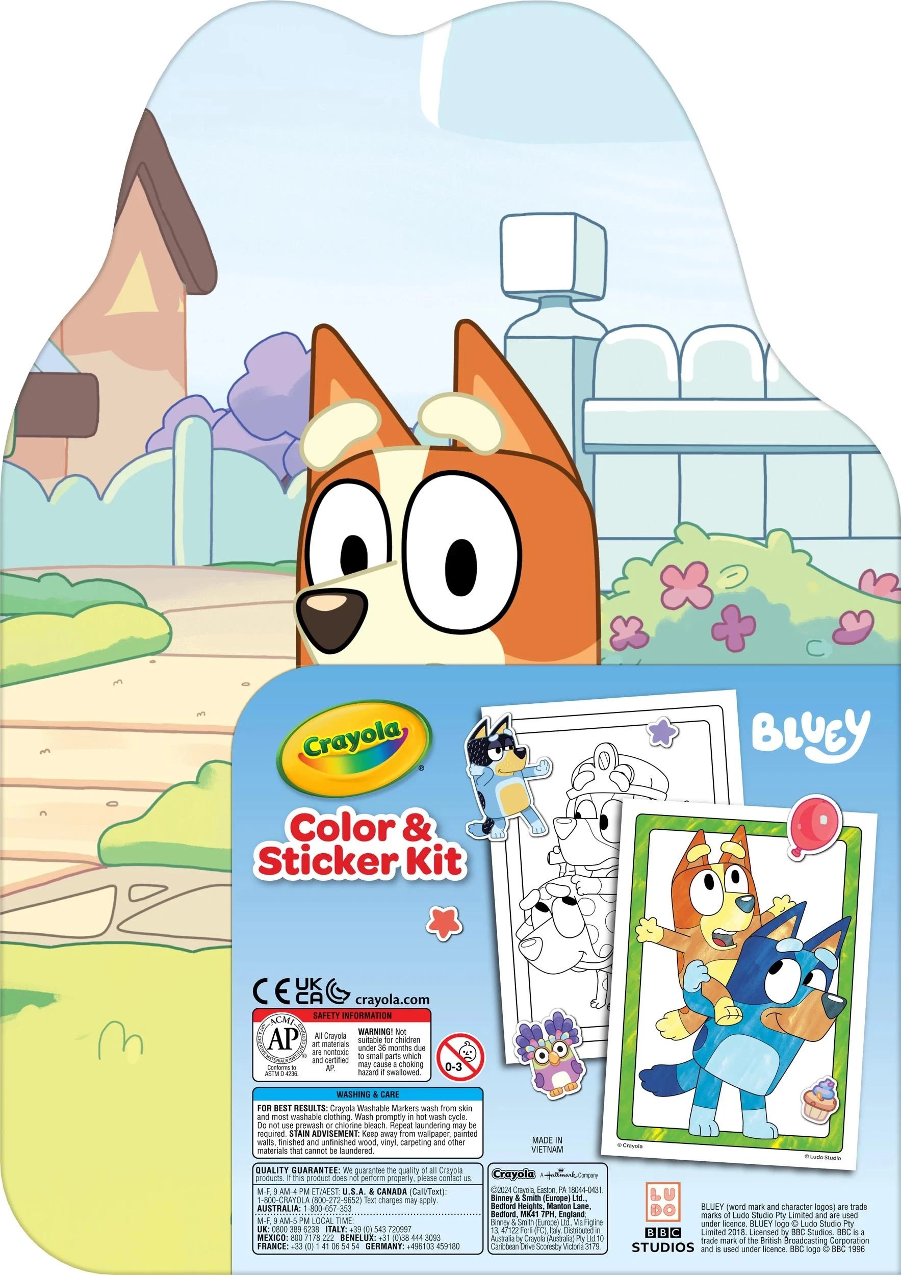 2 Crayola Colour and Sticker Kit - Bluey - Multi, 2 of 3