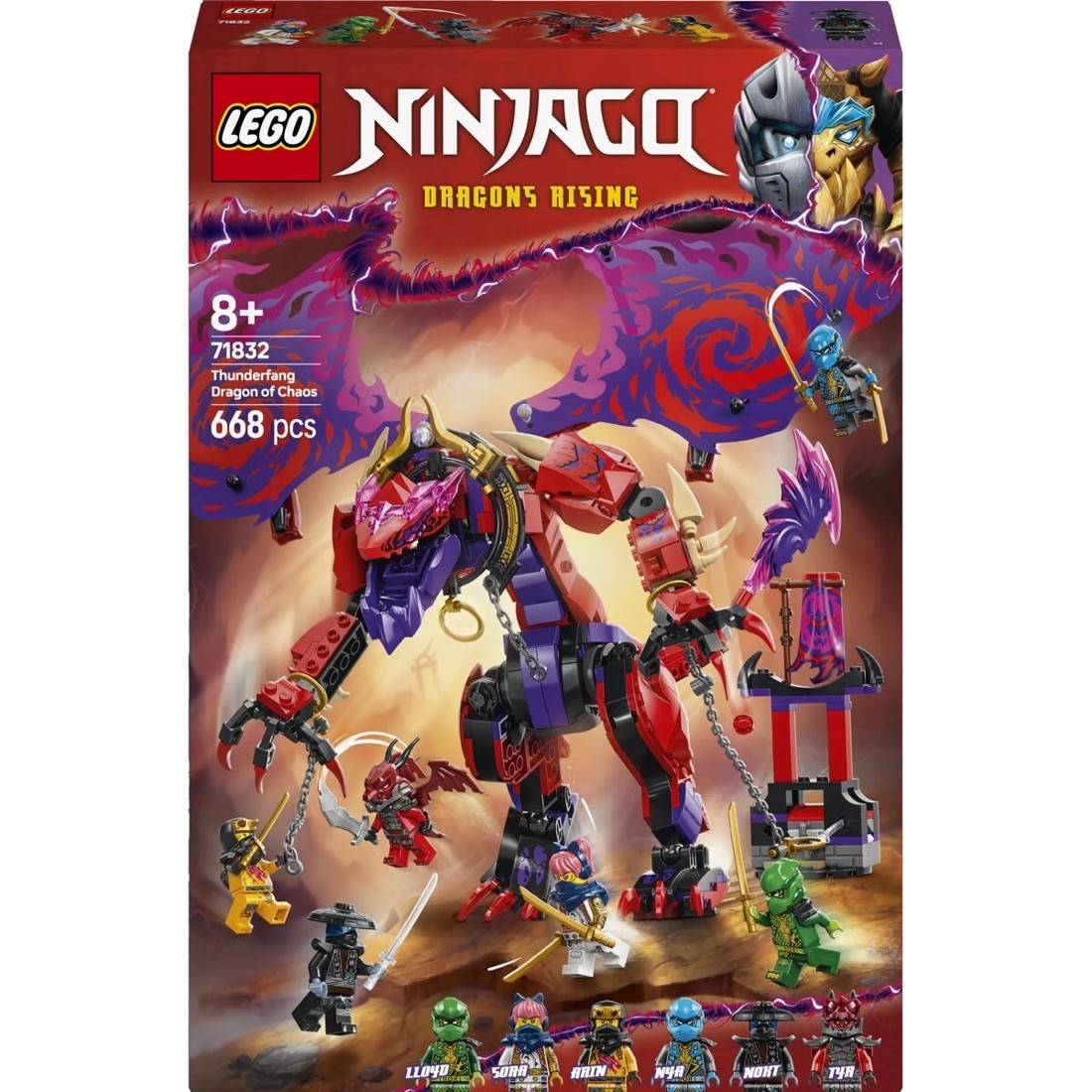 1 LEGO NINJAGO Thunderfang Dragon of Chaos 71832, 1 of 8