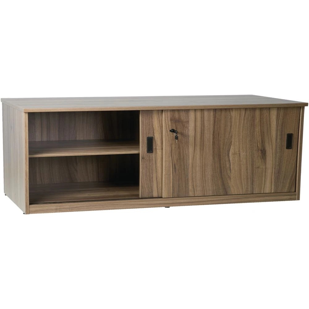 2 Stilford Professional Credenza 1800mm Sliding Door Walnut Cabinets Cupboards, Lockers and Credenzas, 2 of 3