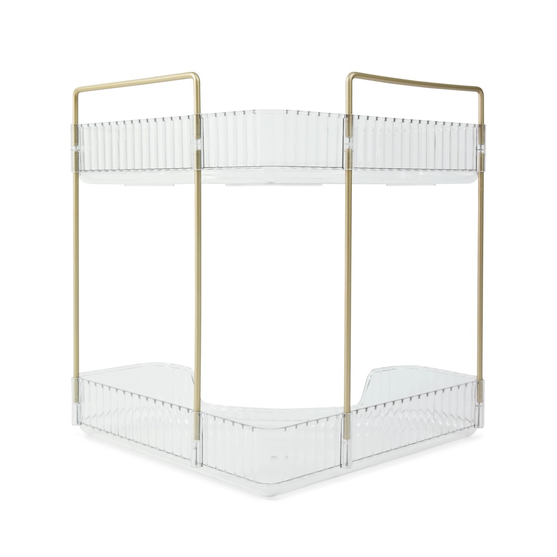 4 2 Tier Corner Bathroom Organiser, 4 of 8