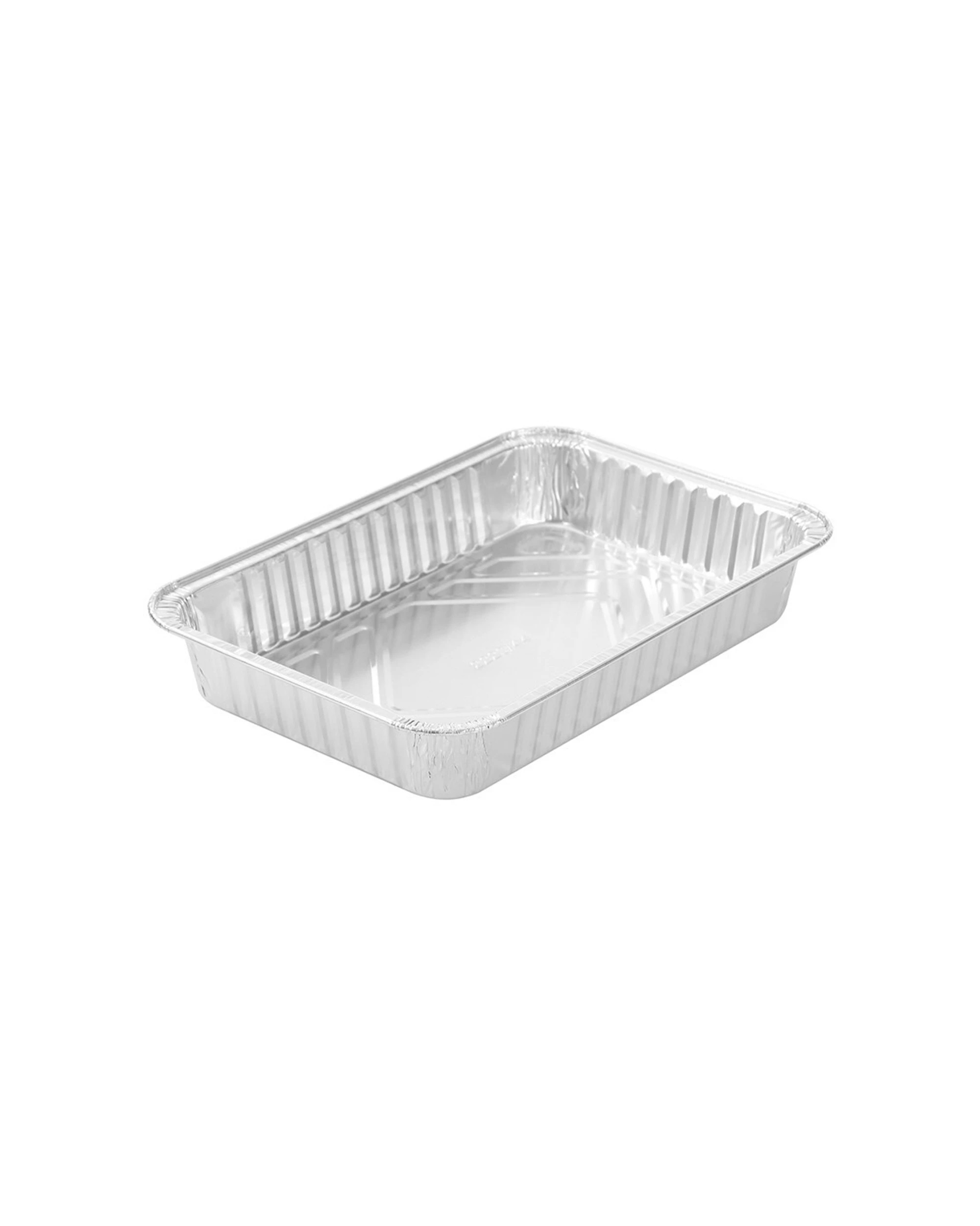 4 20pc Lemon & Lime Value Bbq Foil Tray Container Rectangle 31.5x21.5cm Silver
 - Silver, 4 of 4