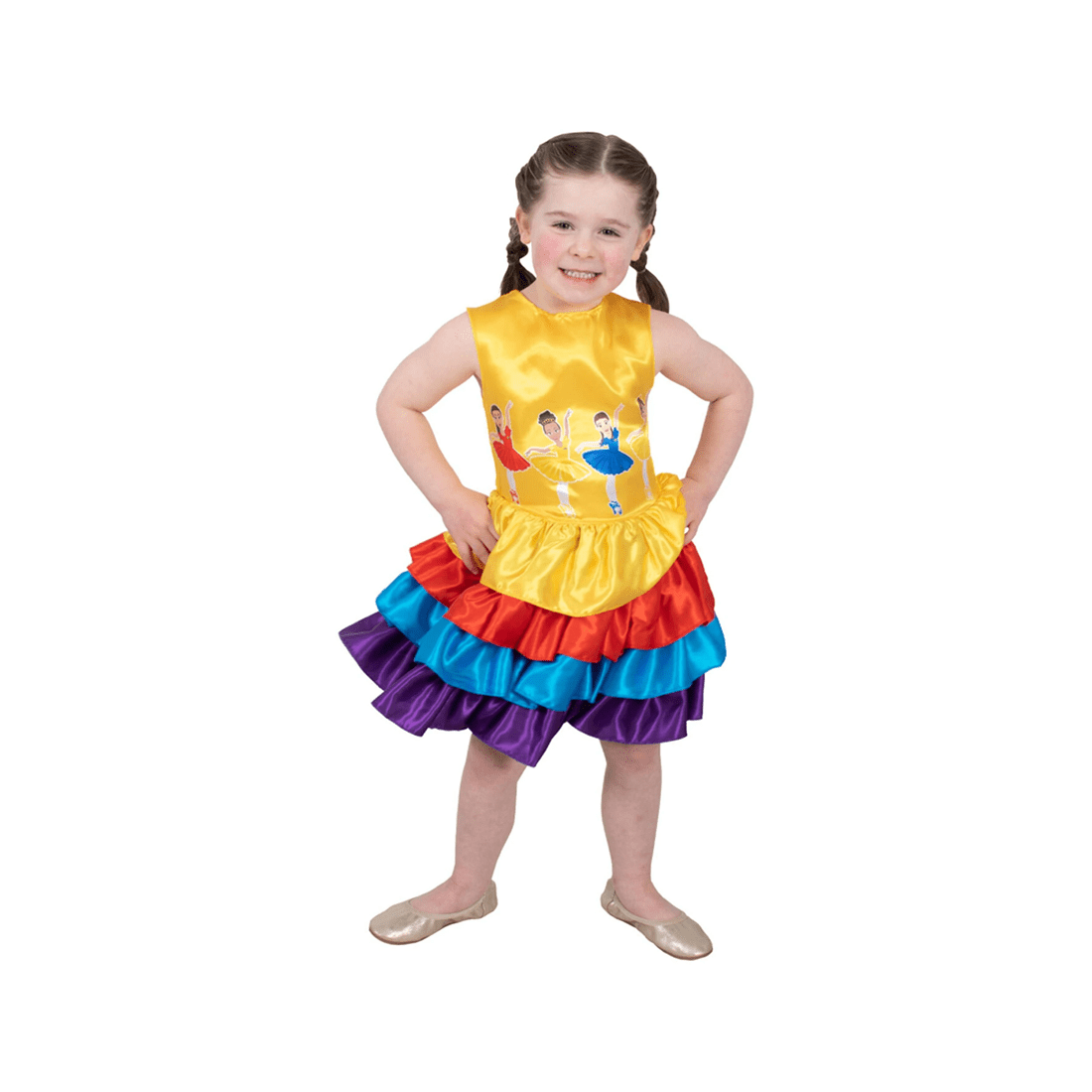 2 The Wiggles -coloured Ballerina Costume Dress 3-5 Years Kids Dress Up
 - Multi, 2 of 4