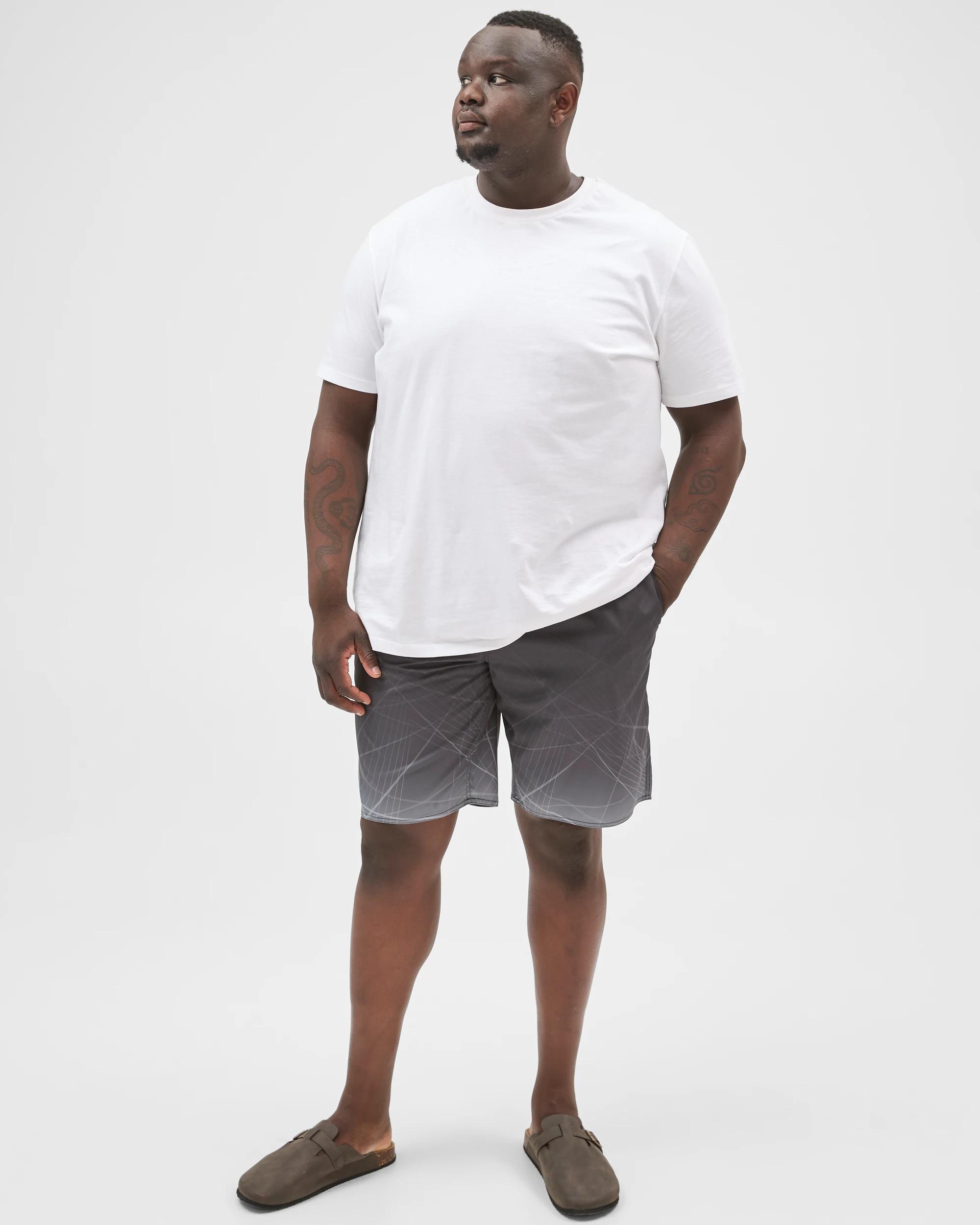 1 Target Man Plus Plus Size Swim Boardshorts BLACK, 1 of 7