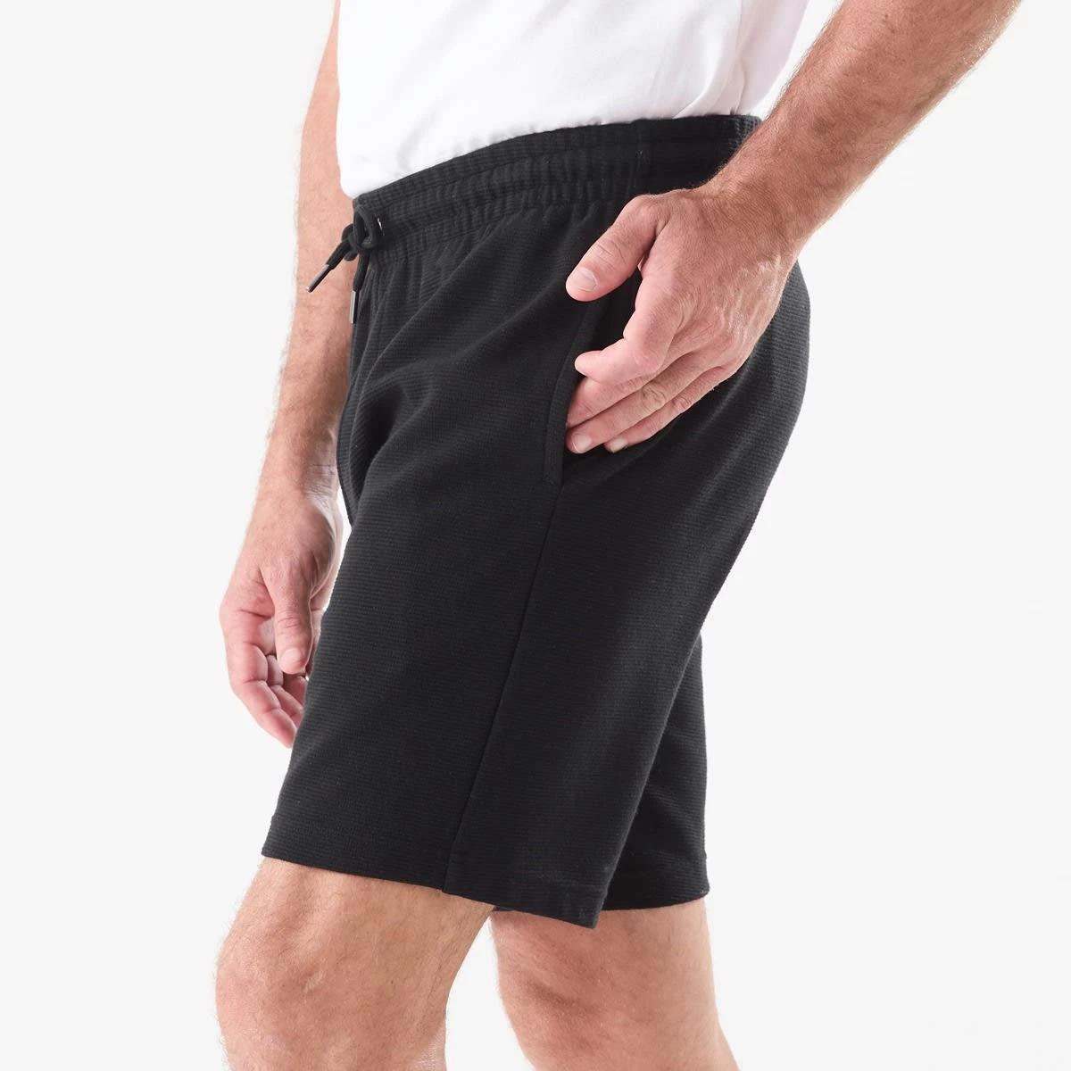 2 Textured Fleece Shorts BLACK, 2 of 5