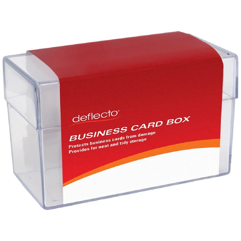 1 Deflecto Business Card Storage Box Large, 1 of 1