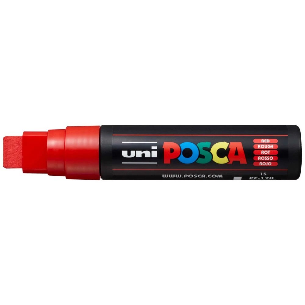 1 POSCA PC 17K Paint Marker Red, 1 of 4