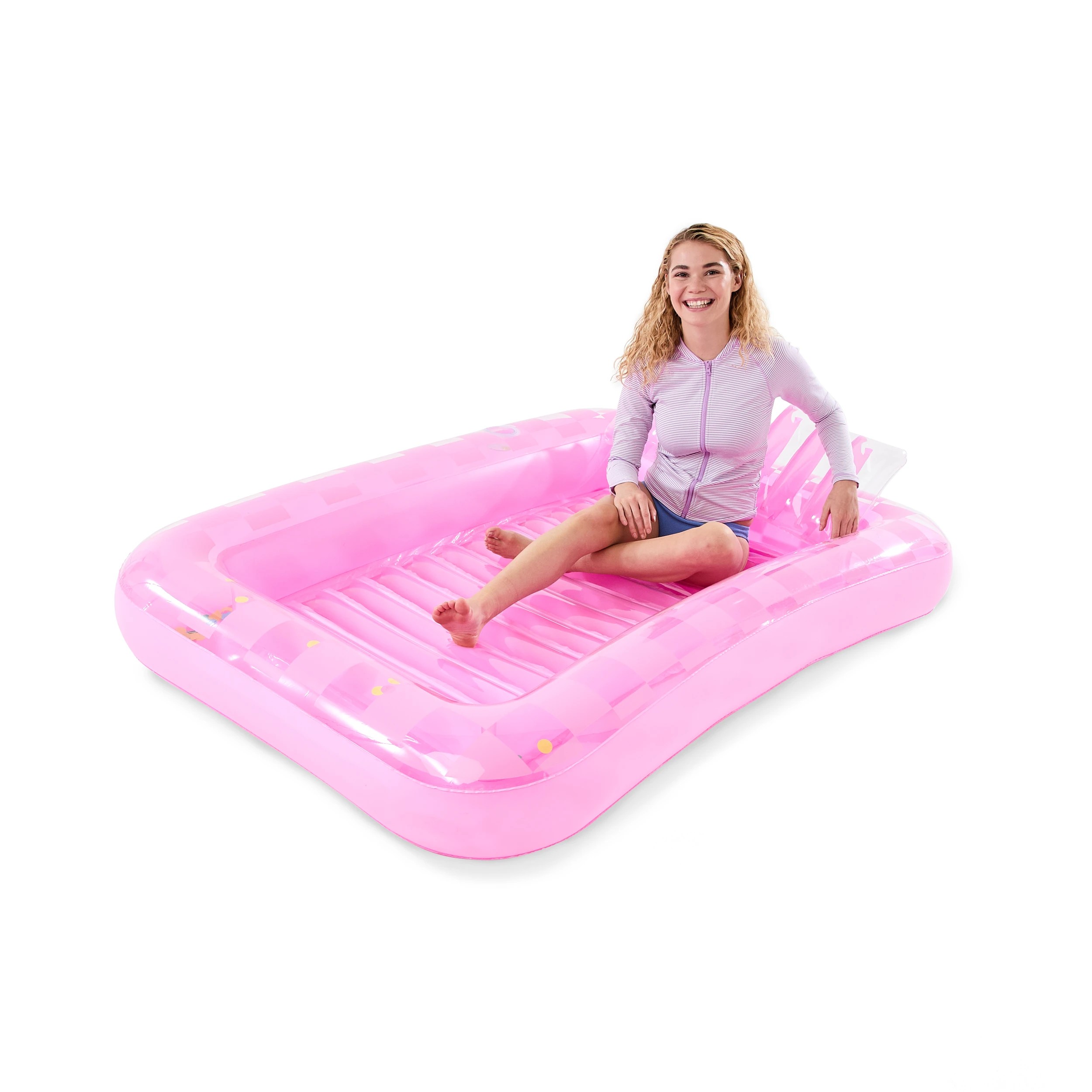 1 Inflatable Personal Pool Lounger, 1 of 10