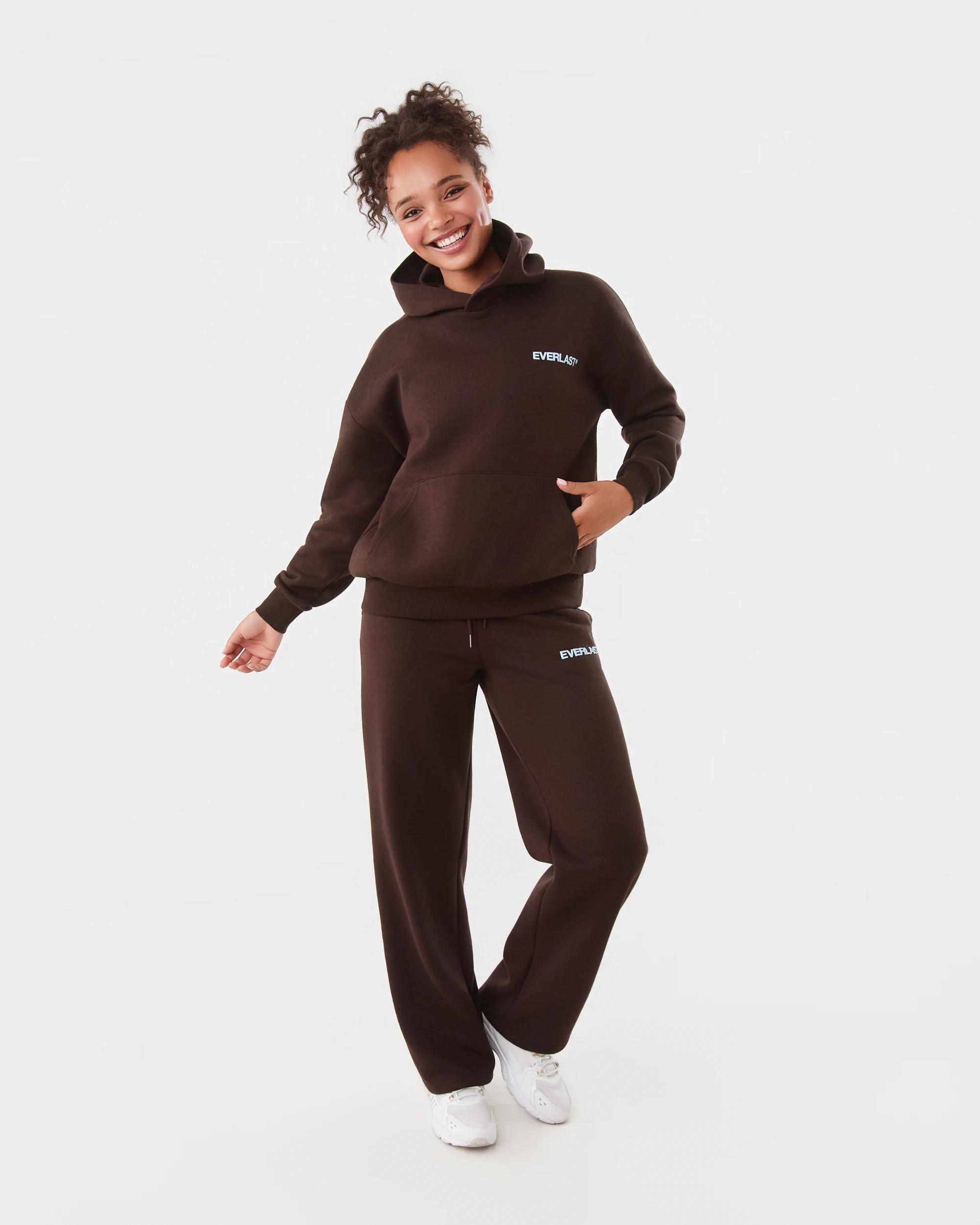 2 Everlast Womens Street Hoodie Coffee, 2 of 9