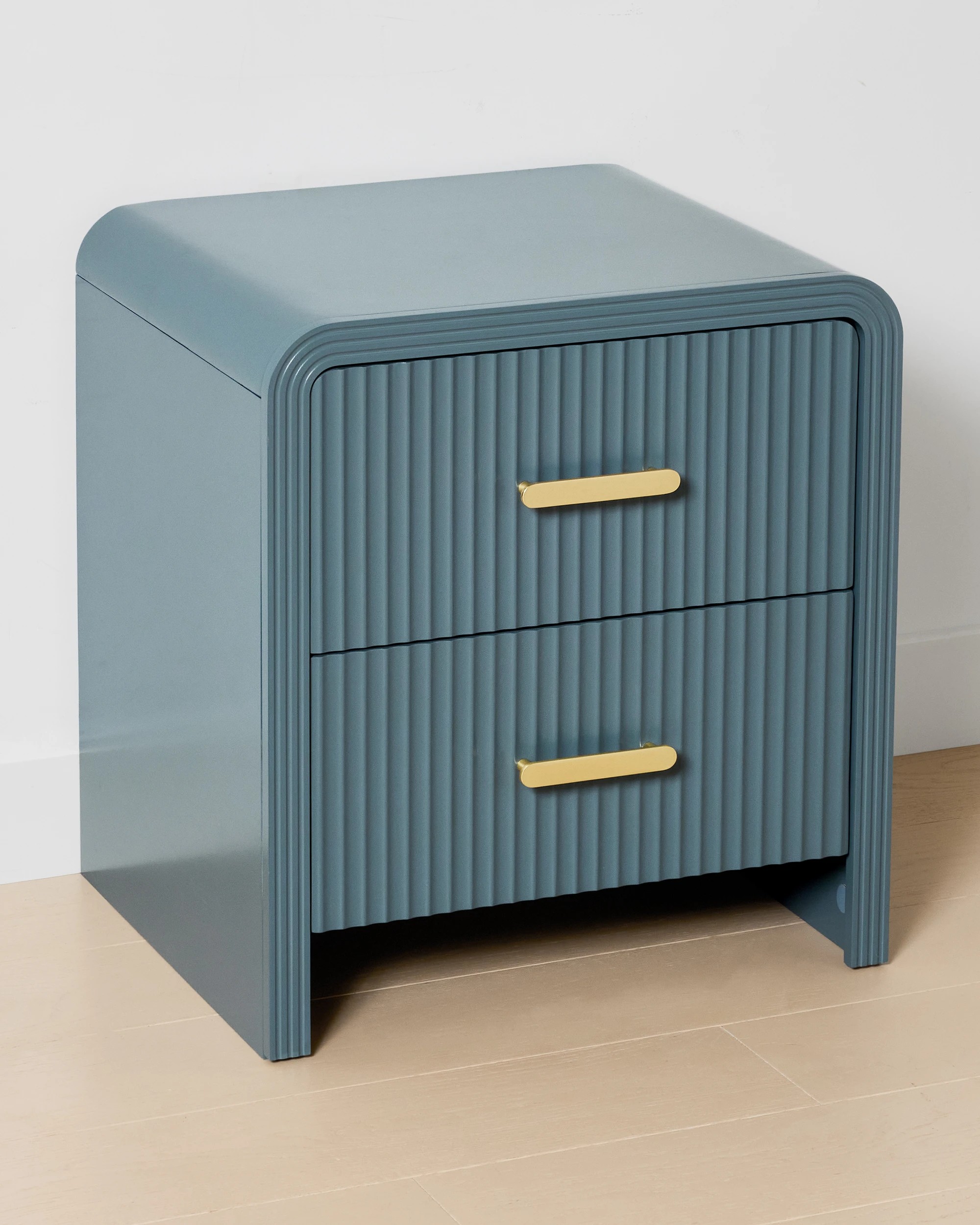 3 Luna 2 Drawer Bedside Table - Blue, 3 of 8