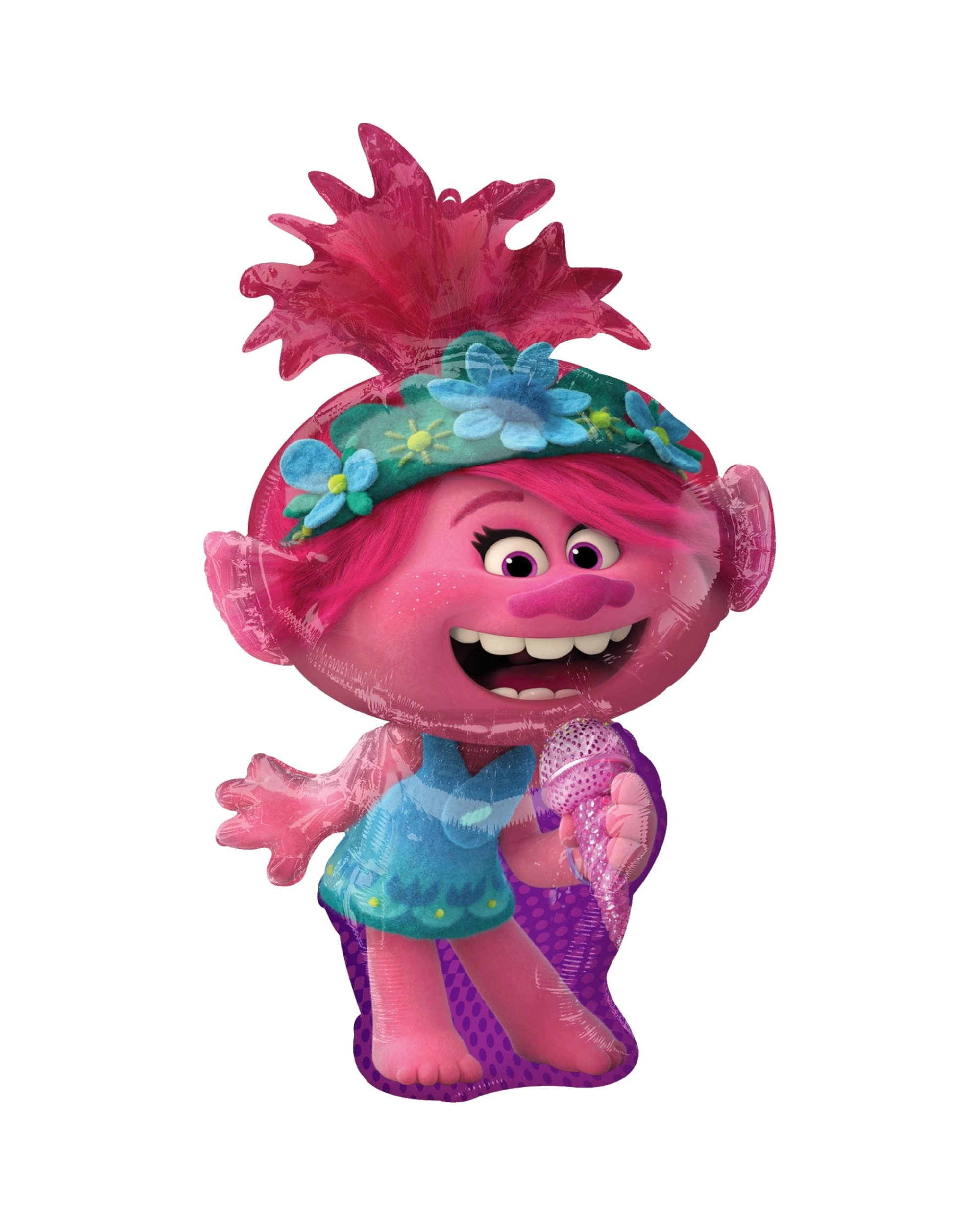 1 Anagram Trolls World Tour Poppy Supershape Helium Balloon 93cm - Pink, 1 of 1