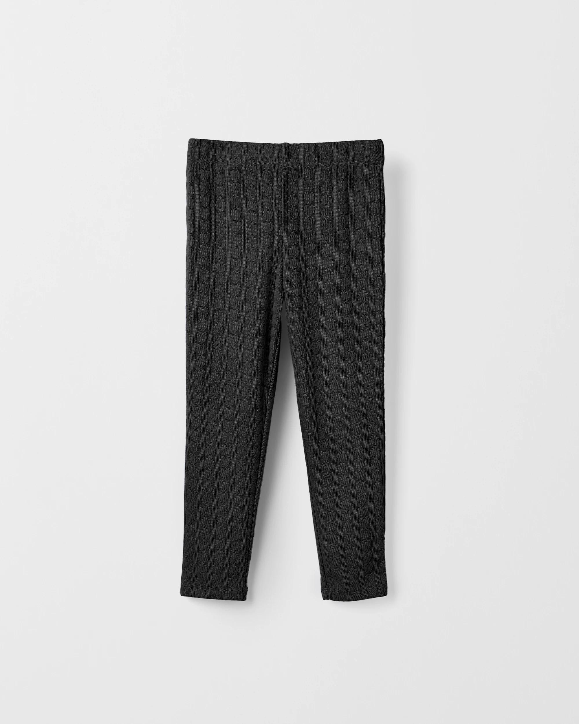 1 Target Kids Heart Rib Leggings BLACK, 1 of 2