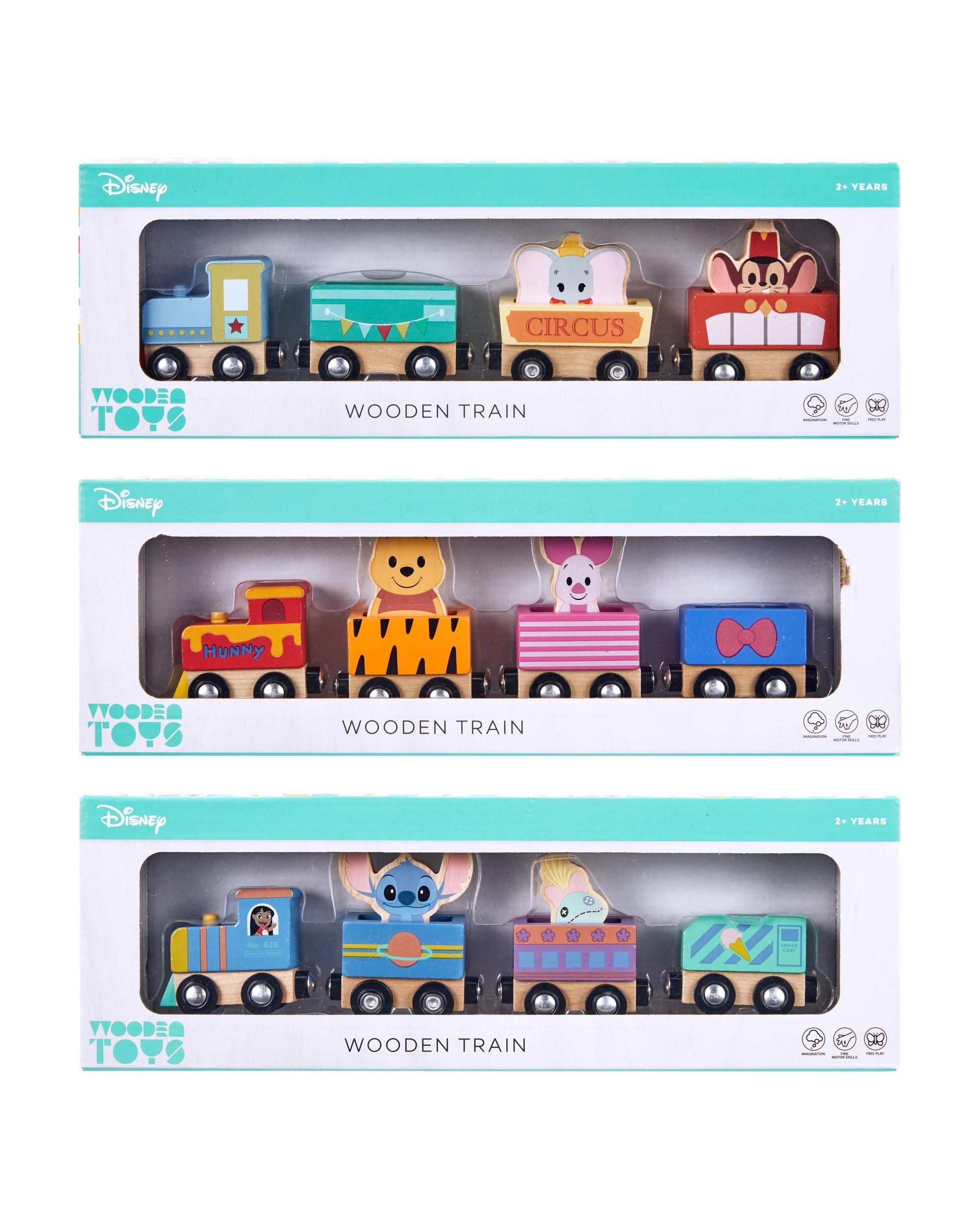 1 Disney Wooden Train - Assorted, 1 of 8